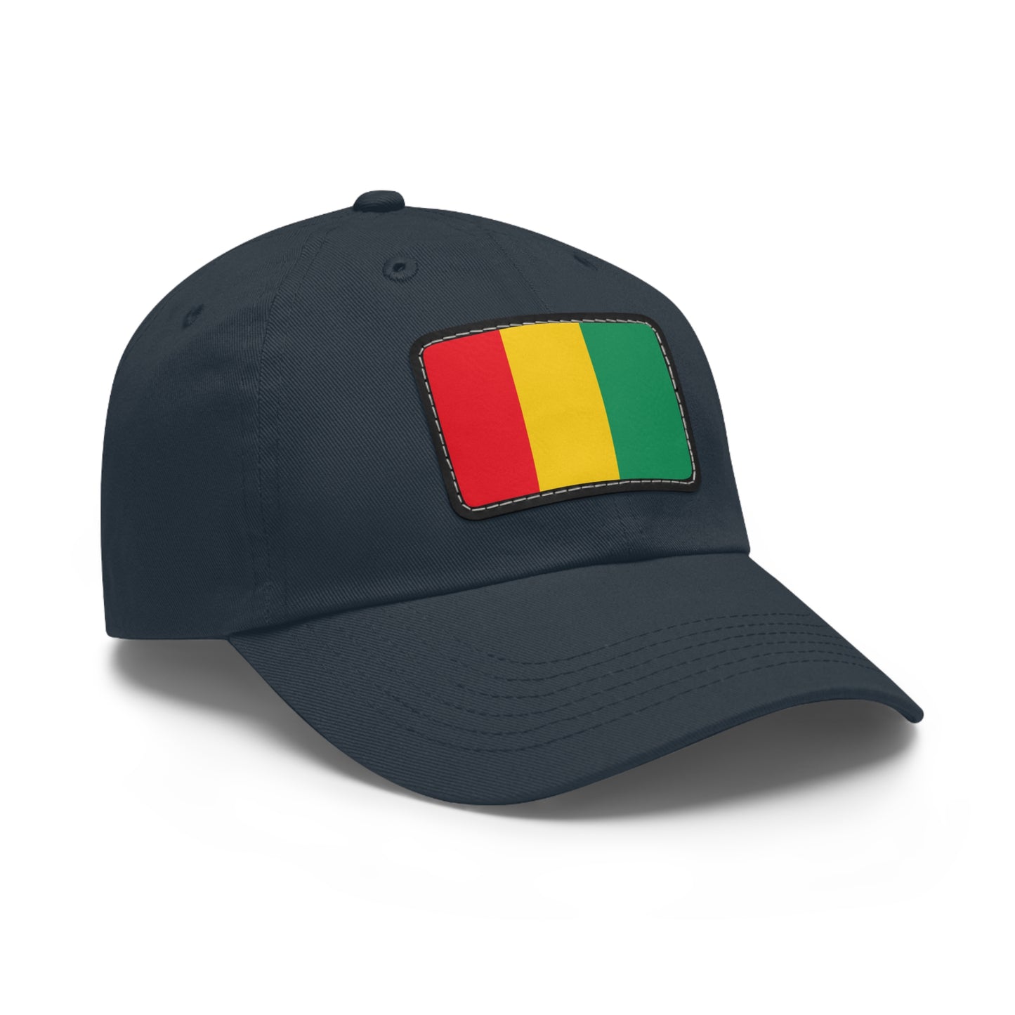 Flag Village Guinea Flag Hat Cap with Leather Patch