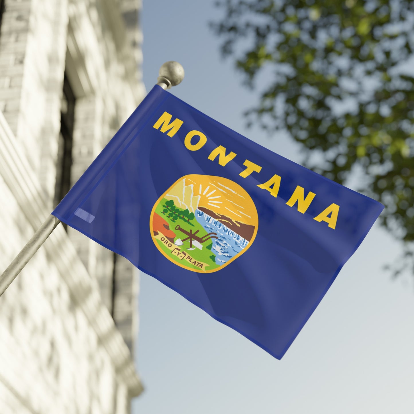 Flag Village USA Montana State Flag 18" x 12" / 36" x 24" / 60" x 36"