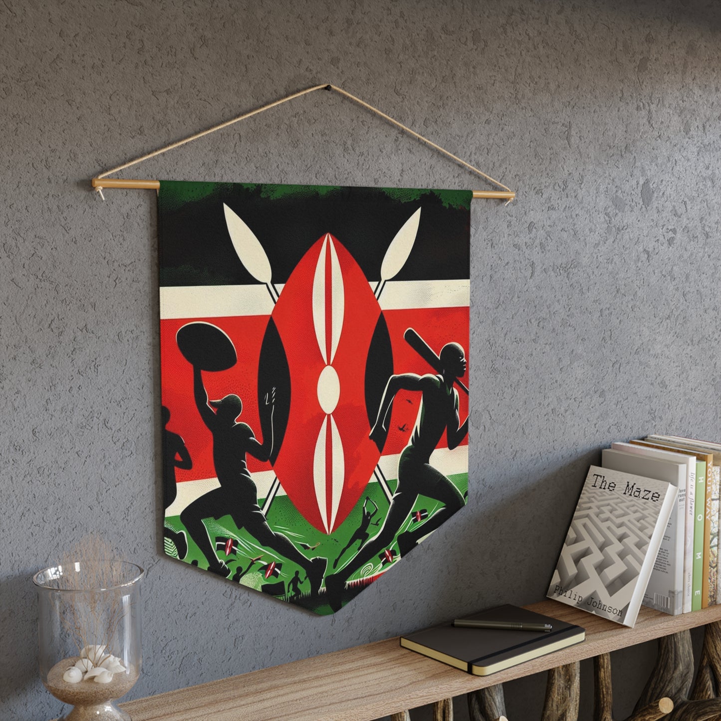 Flag Village KENYA Flag Pennant Sporting Home Wall decoration KEN0002