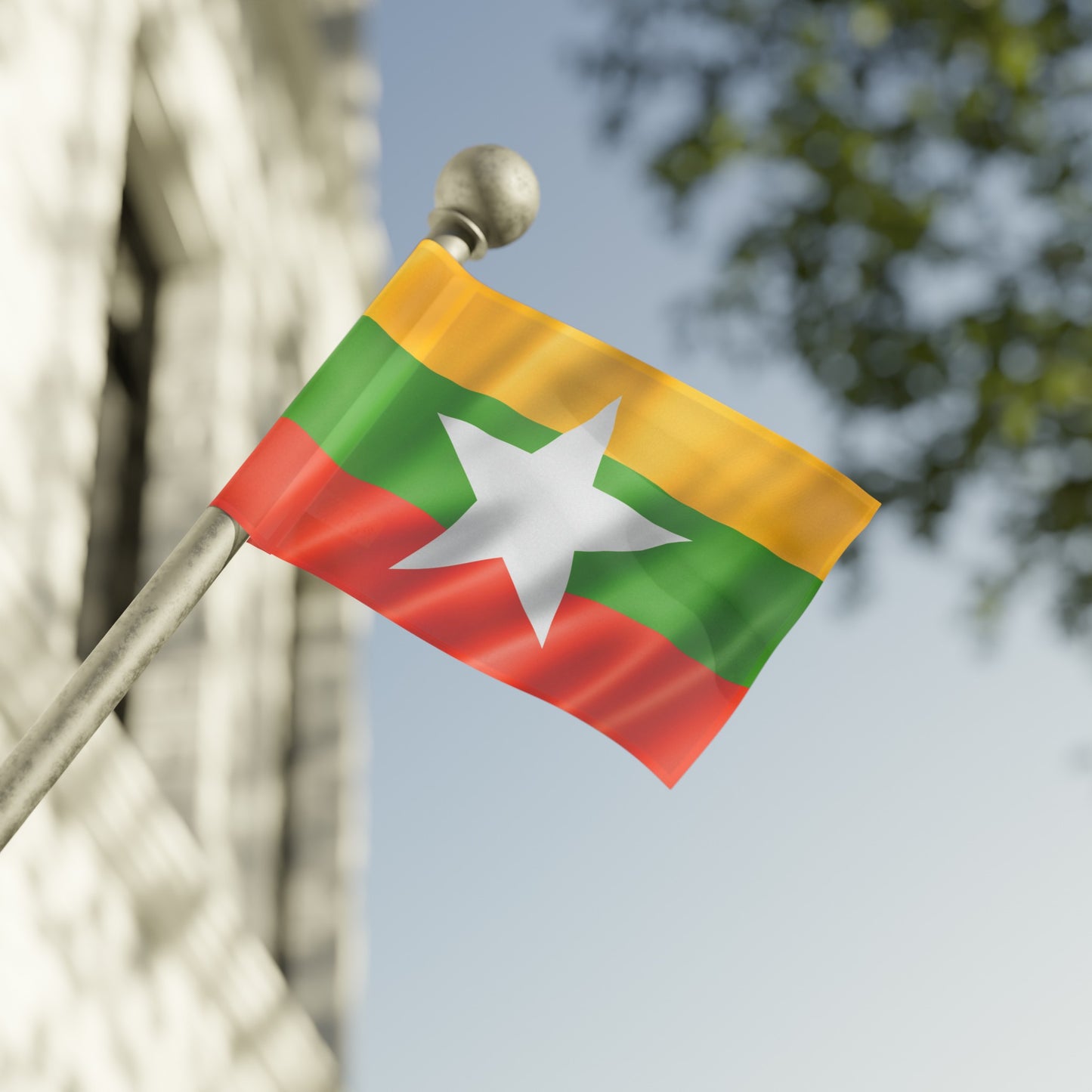 Flag Village Myanmar Flag 18" x 12" / 36" x 24" / 60" x 36"
