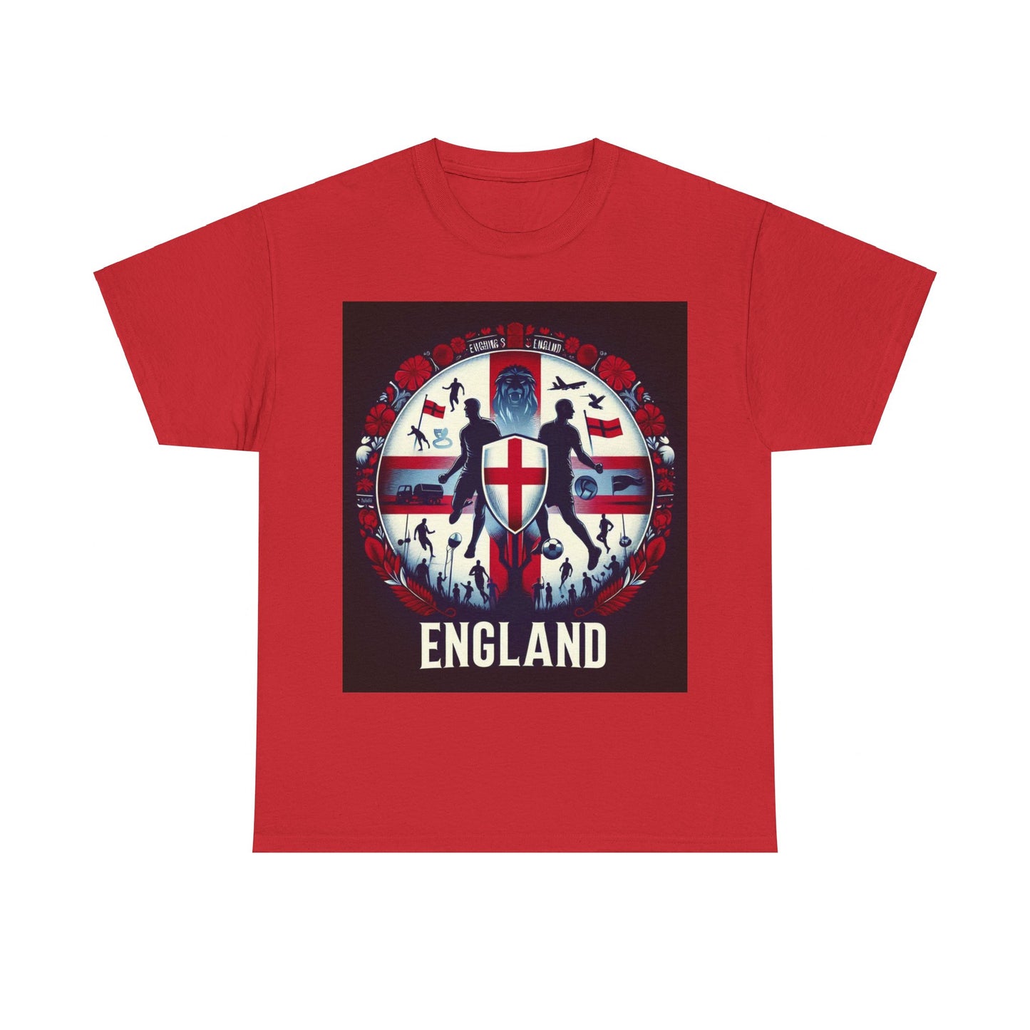 Flag Village England Sporting Flag T-SHIRT Heavy Cotton Tee GBR0008