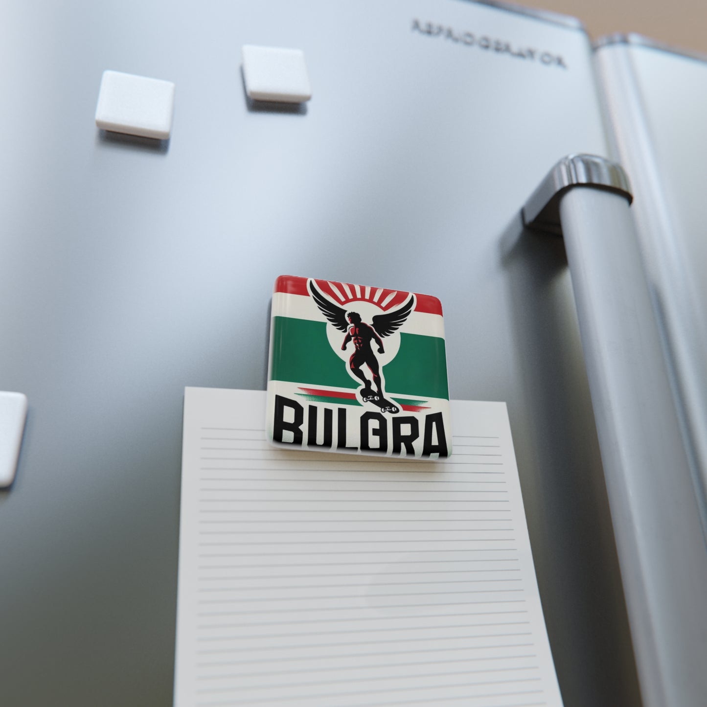 Flag Village Bulgaria Flag Sporting Porcelain Magnet, Square BGR0006