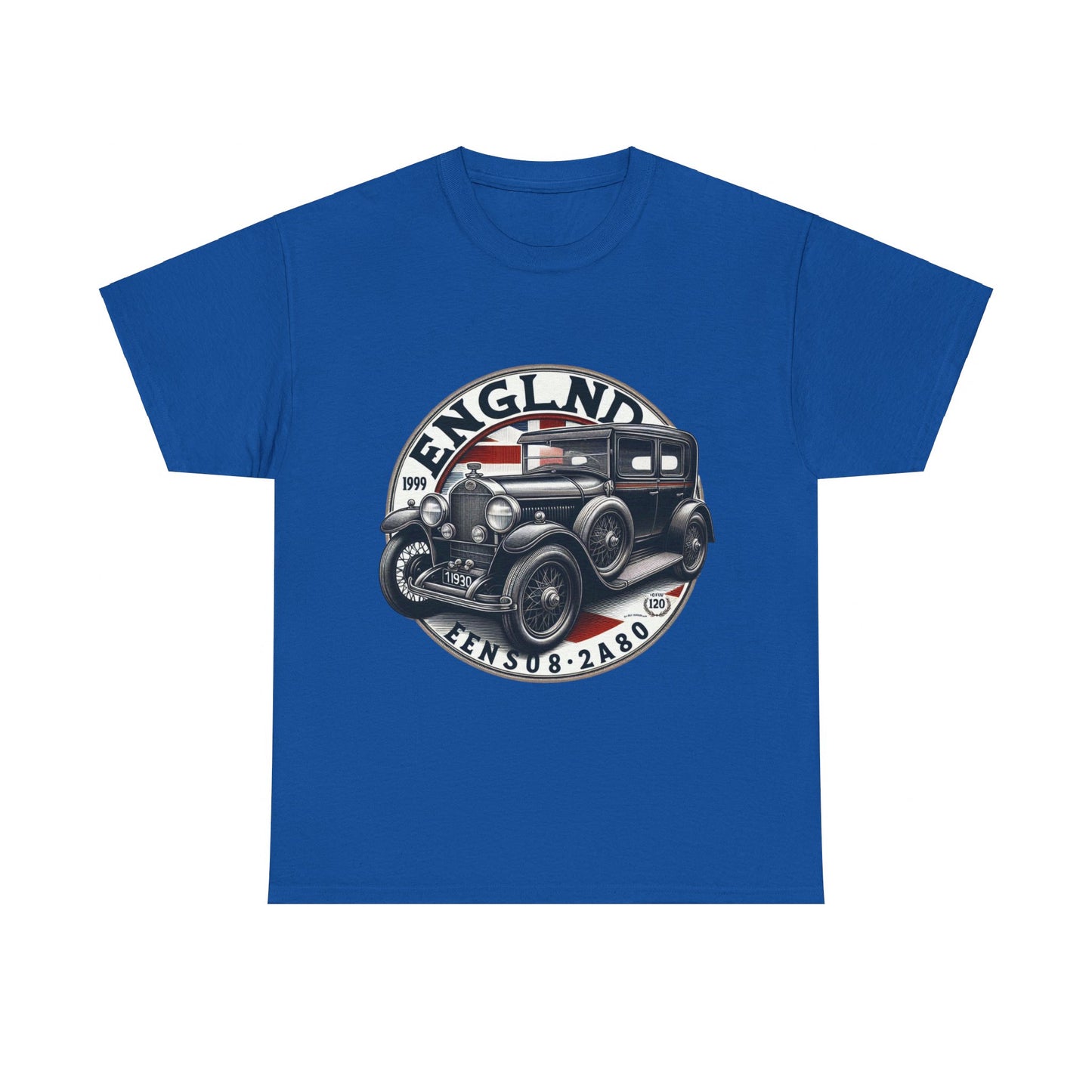 Flag Village UK Vintage Car Flag T-SHIRT Heavy Cotton Tee UK0017