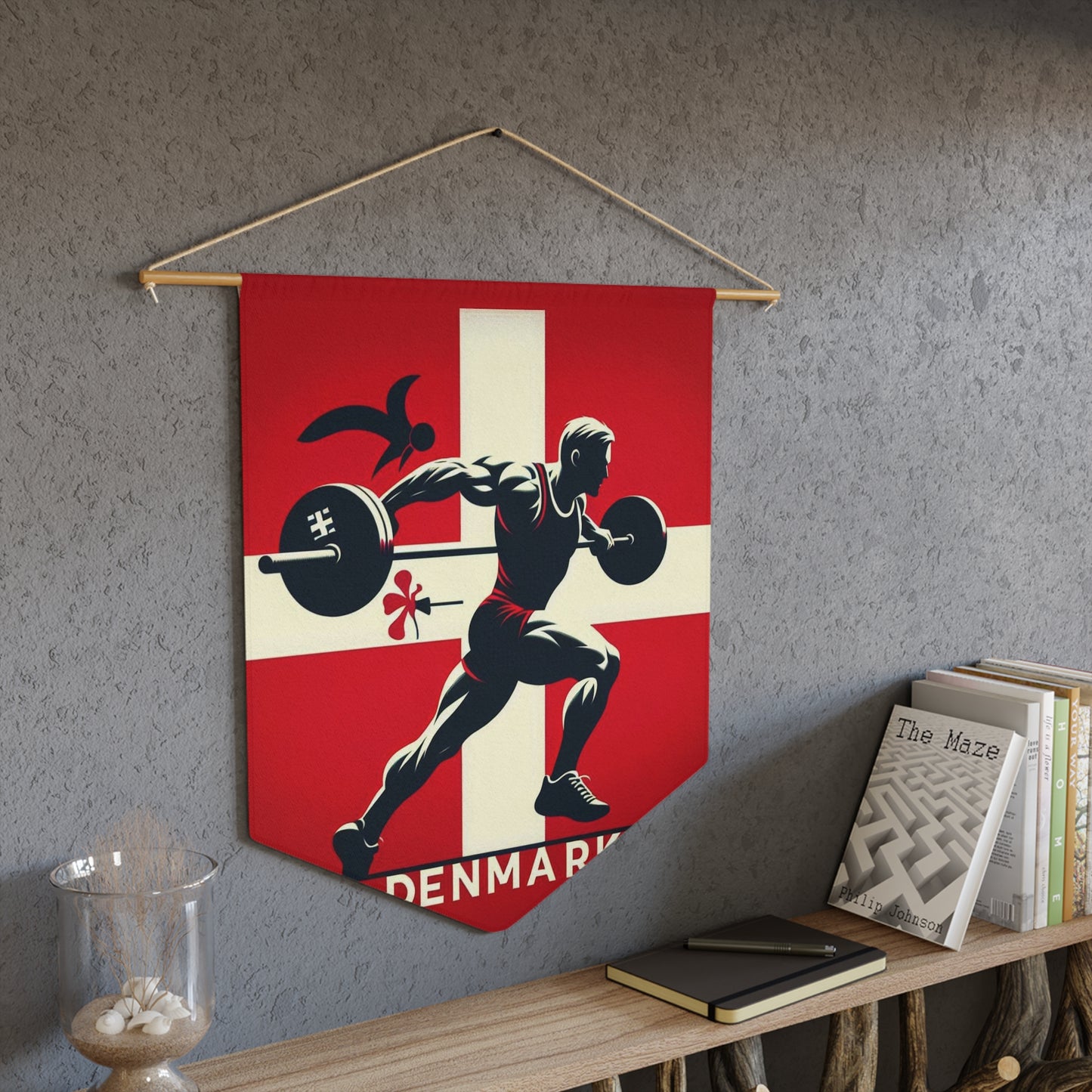 Flag Village Denmark Flag Pennant Sporting Home Wall decoration DNK0002
