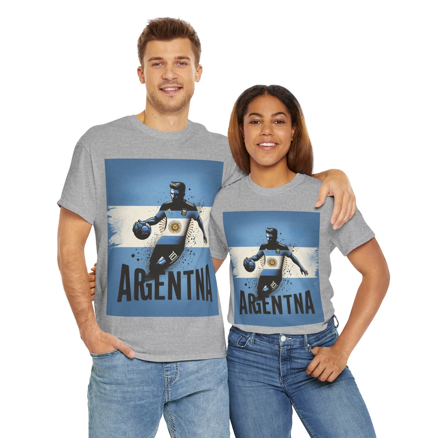 Flag Village Argentina Sporting Flag T-SHIRT Heavy Cotton Tee ARG0008
