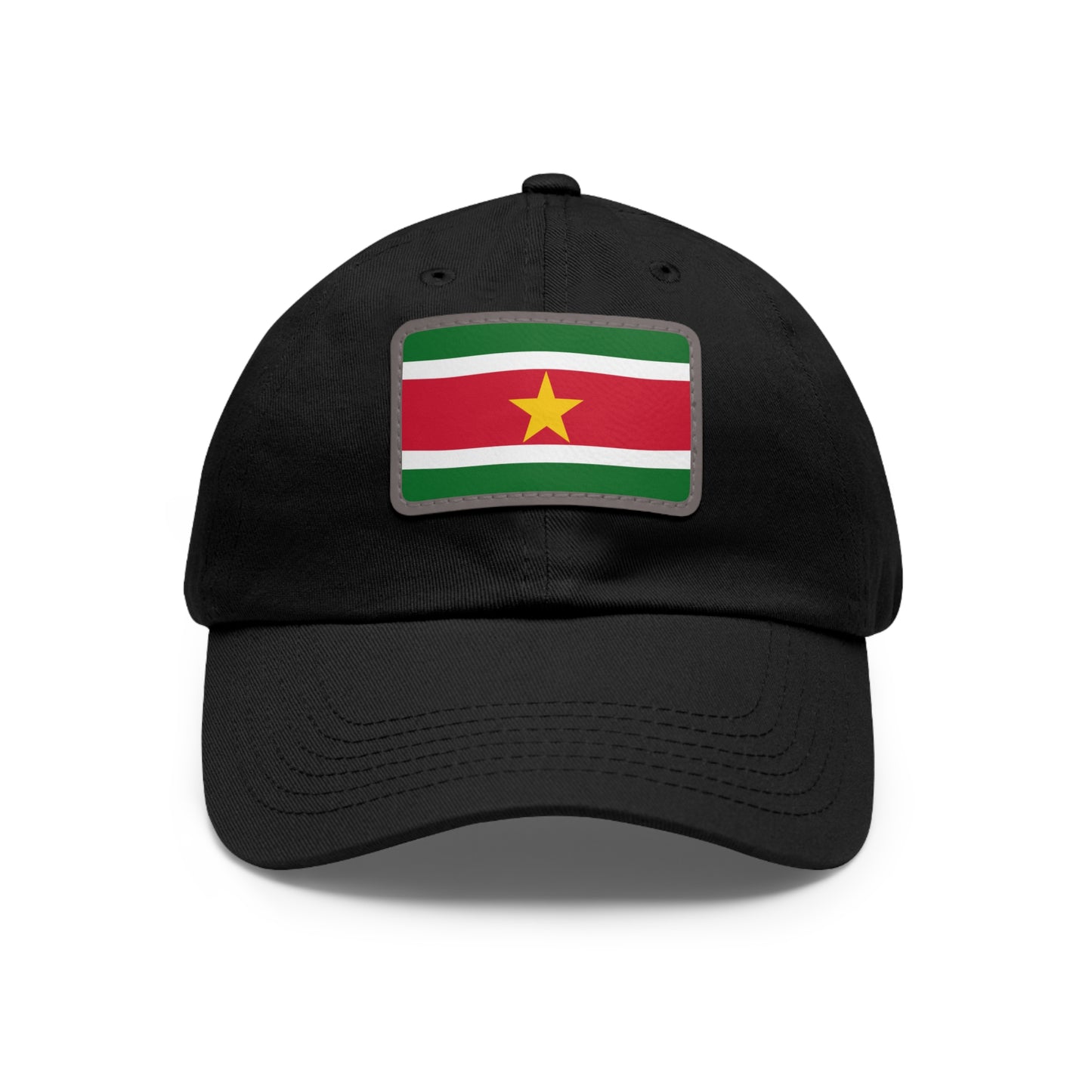 Flag Village Suriname Flag Hat Cap with Leather Patch