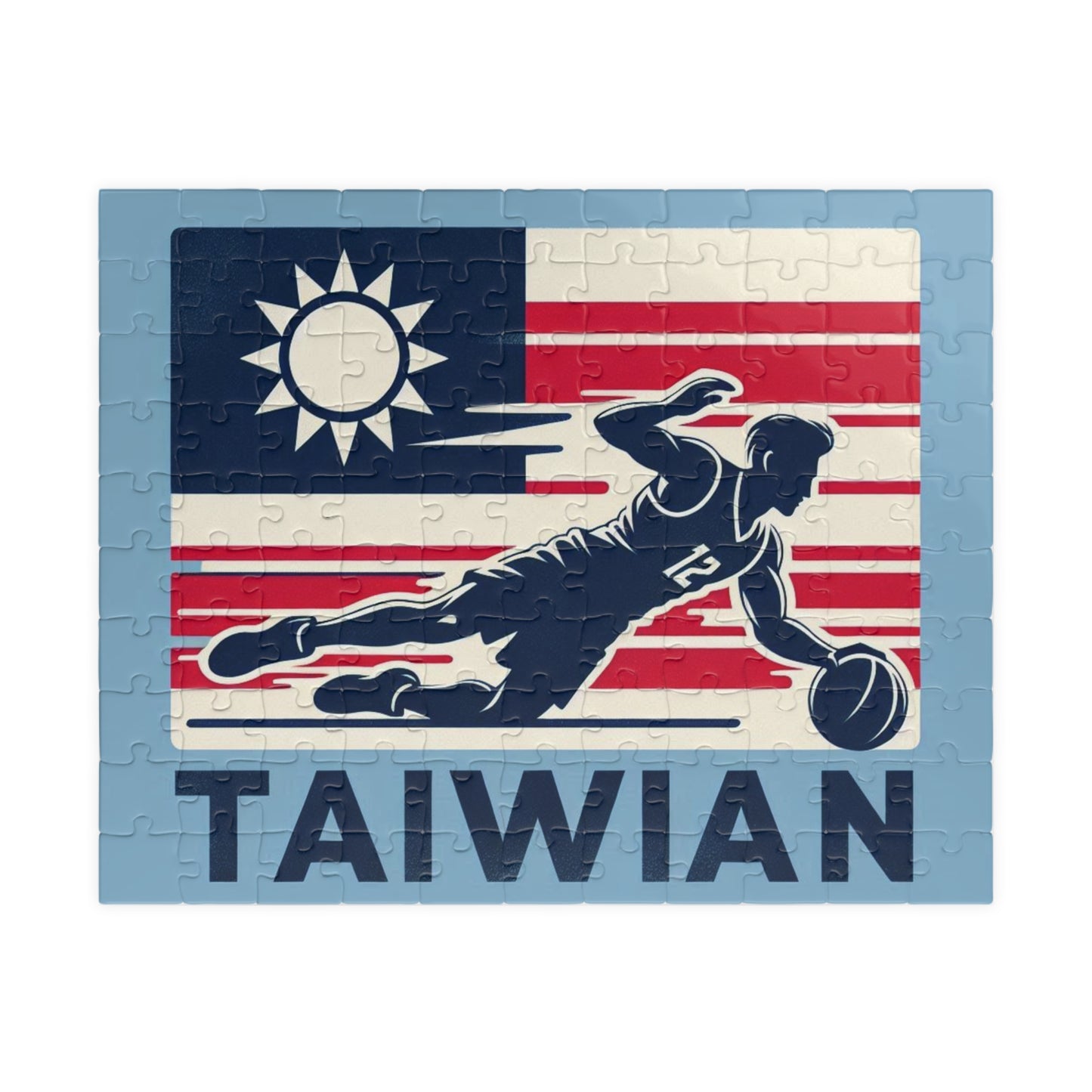 Flag Village Taiwan Sporting Flag Puzzle (110, 252, 520, 1014-piece) TWN0002