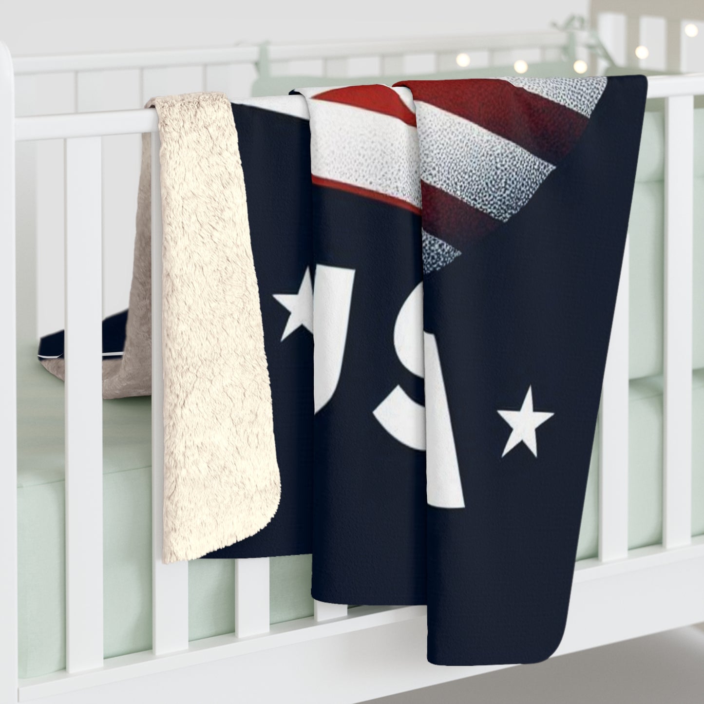 Flag Village United Stetes Sporting Flag Sherpa Fleece Blanket USA0017