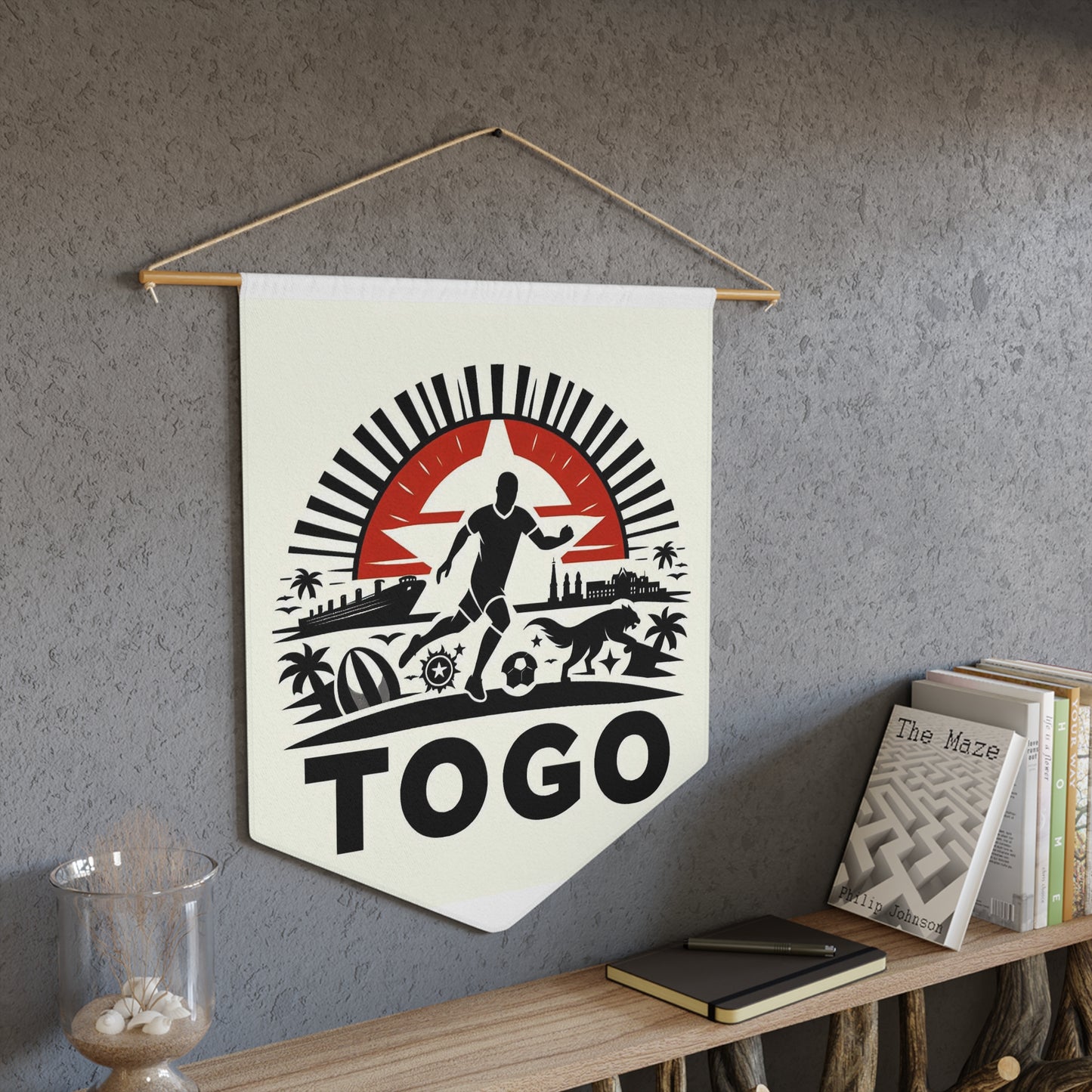 Flag Village Togo Flag Pennant Sporting Home Wall decoration TGO0002