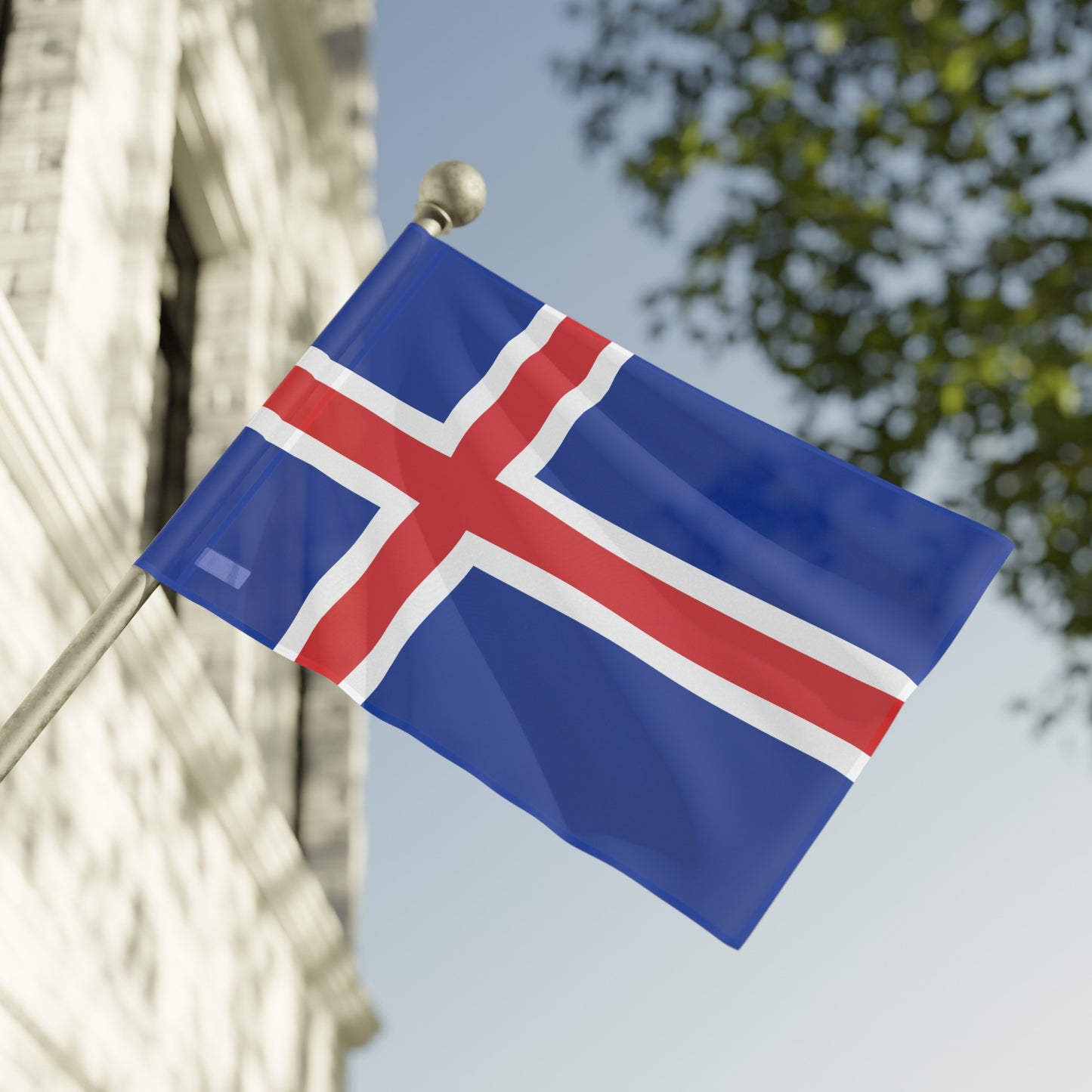 Flag Village Iceland Flag 18" x 12" / 36" x 24" / 60" x 36"