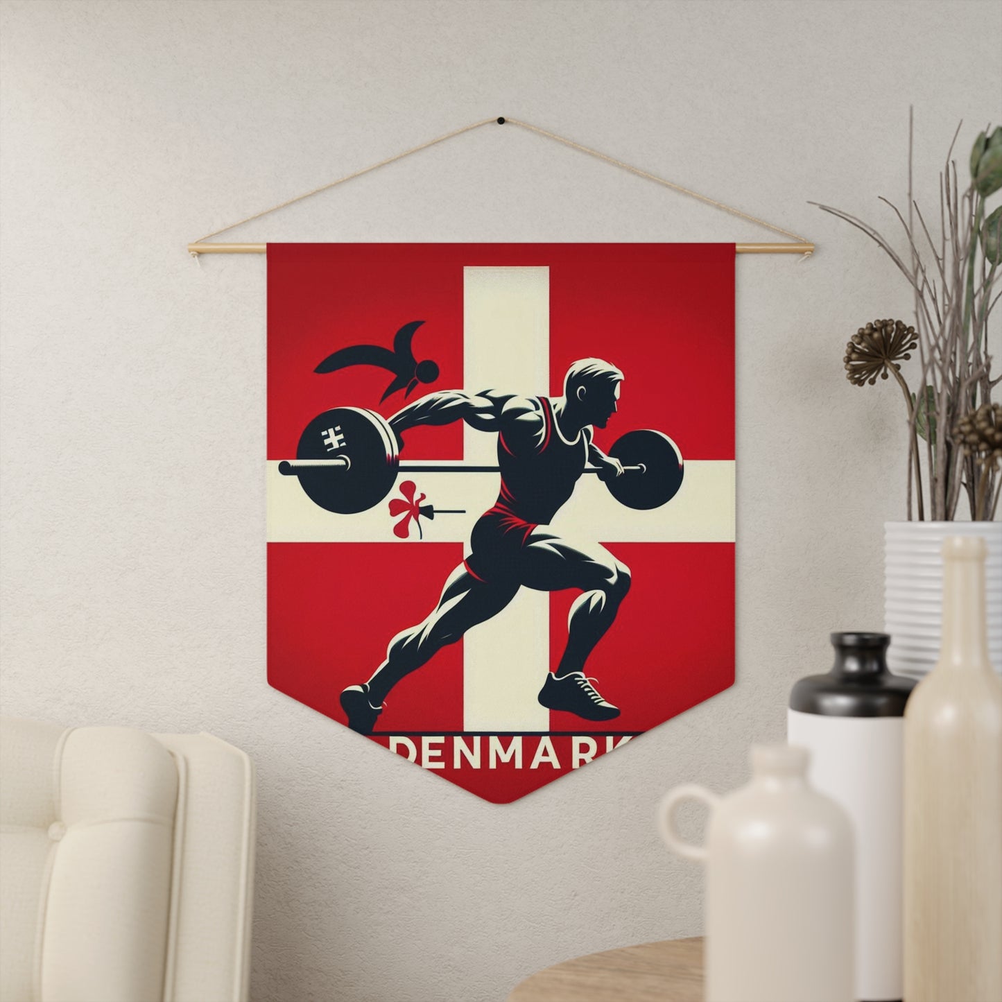 Flag Village Denmark Flag Pennant Sporting Home Wall decoration DNK0002