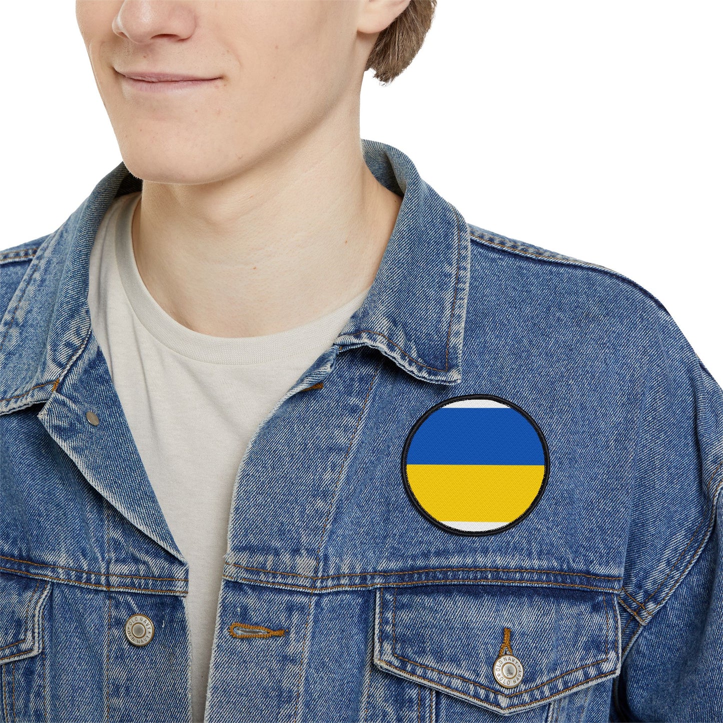 Flag Village Ukraine Flag Embroidery Iron-On Patches