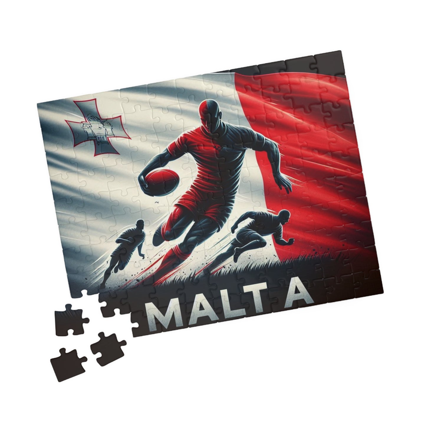 Flag Village Malta Sporting Flag Puzzle (110, 252, 520, 1014-piece) MLT0003