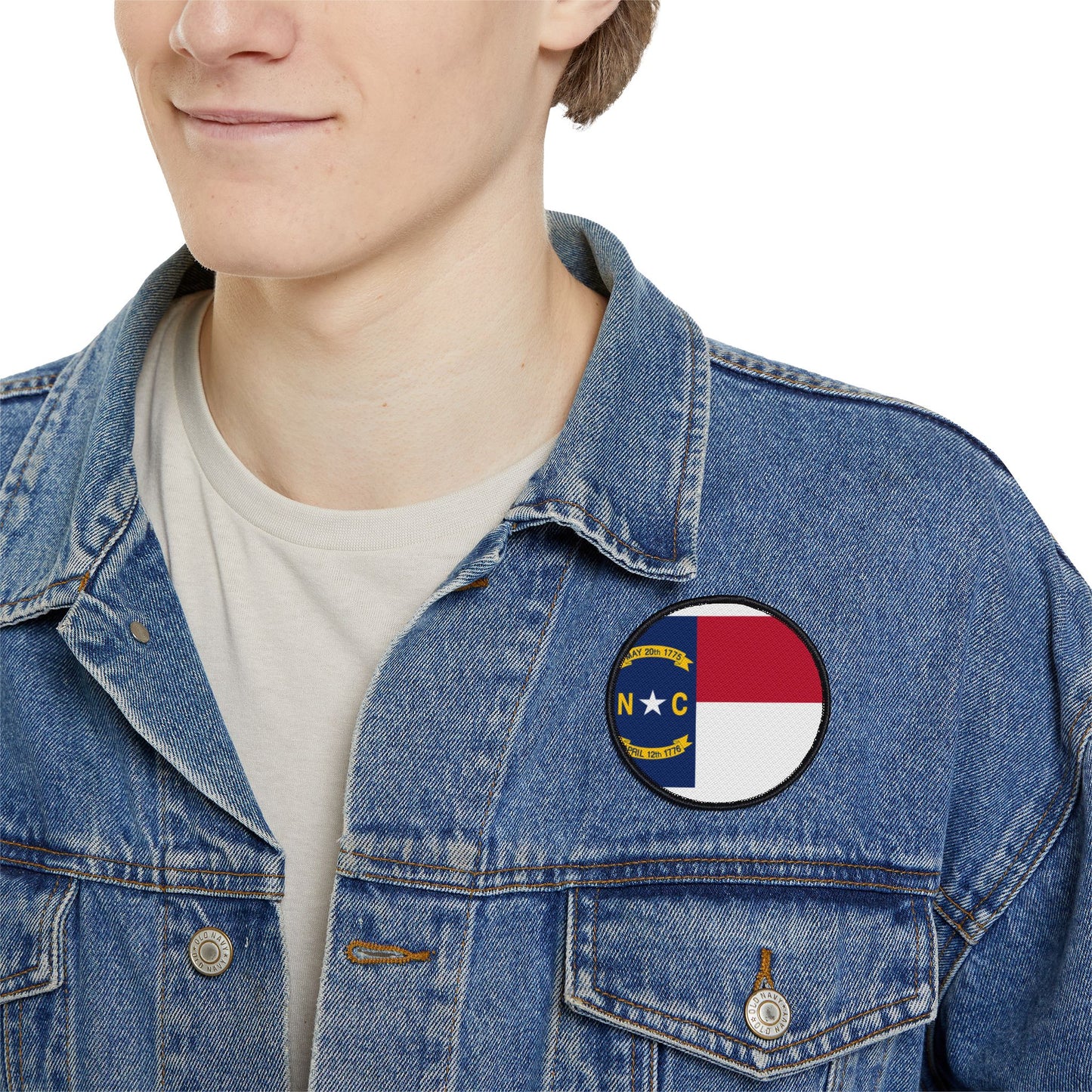 Flag Village North Carolina State Flag Embroidery Iron-On Patches