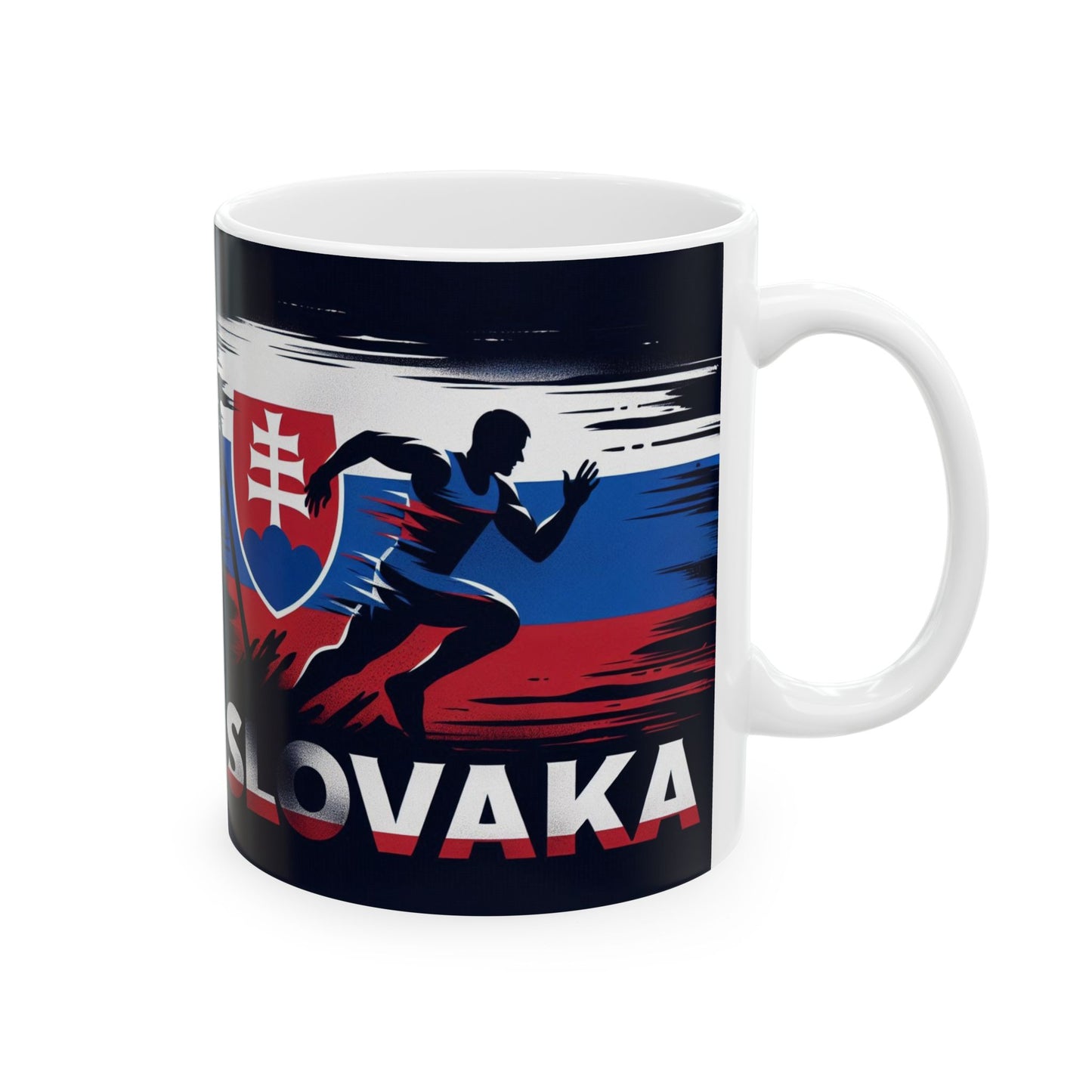 Flag Village Slovakia Sporting Flag Ceramic Coffee Mug 11oz SVK0007