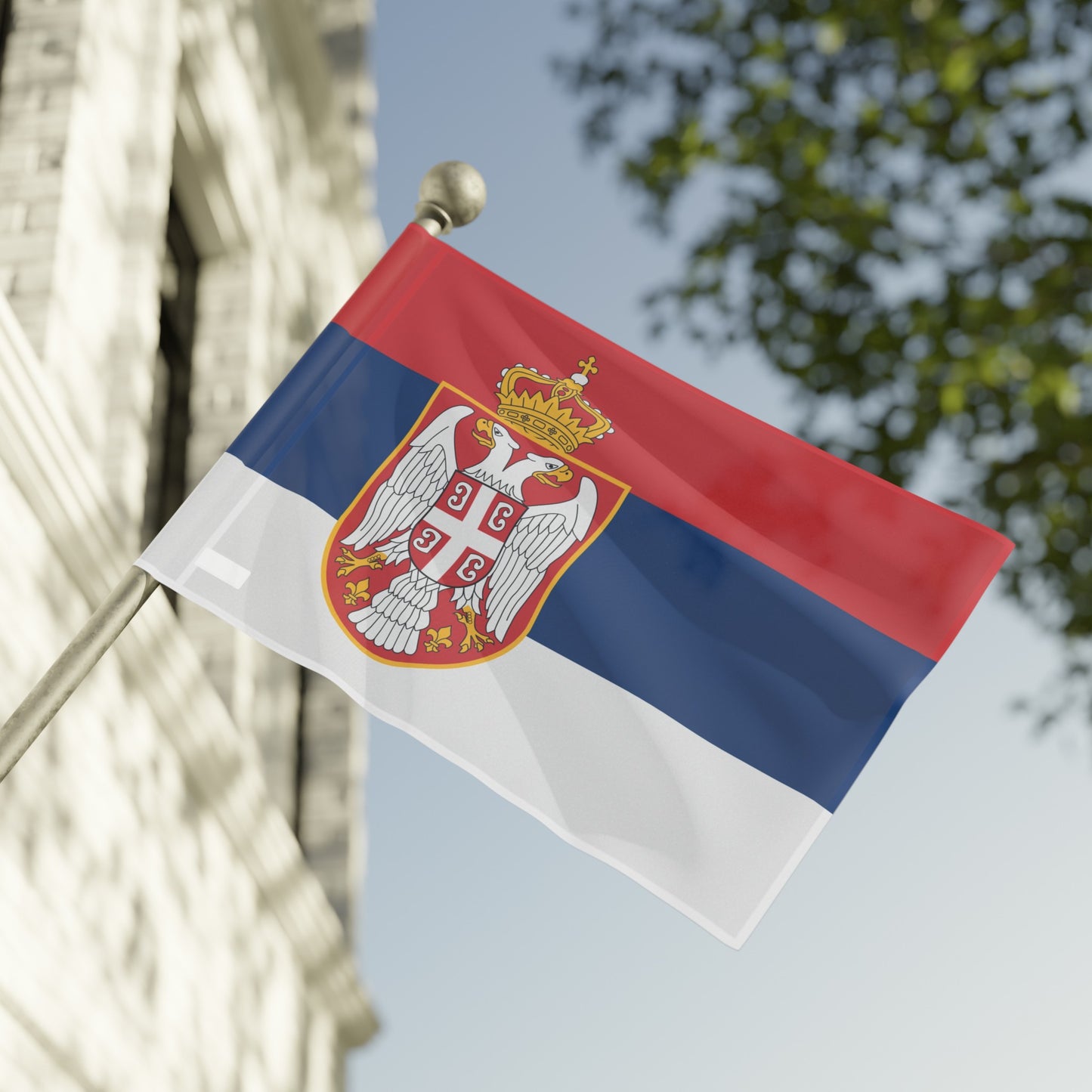 Flag Village Serbia Flag 18" x 12" / 36" x 24" / 60" x 36"