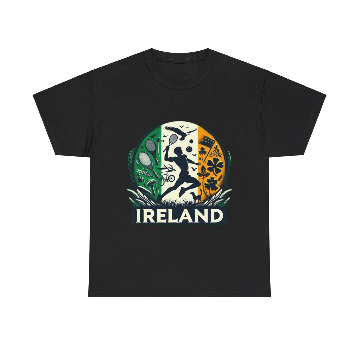Flag Village Ireland Sporting Flag T-SHIRT Heavy Cotton Tee IRL0004