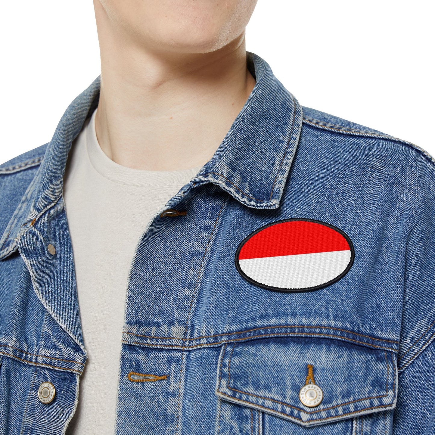 Flag Village Indonesia Flag Embroidery Iron-On Patches