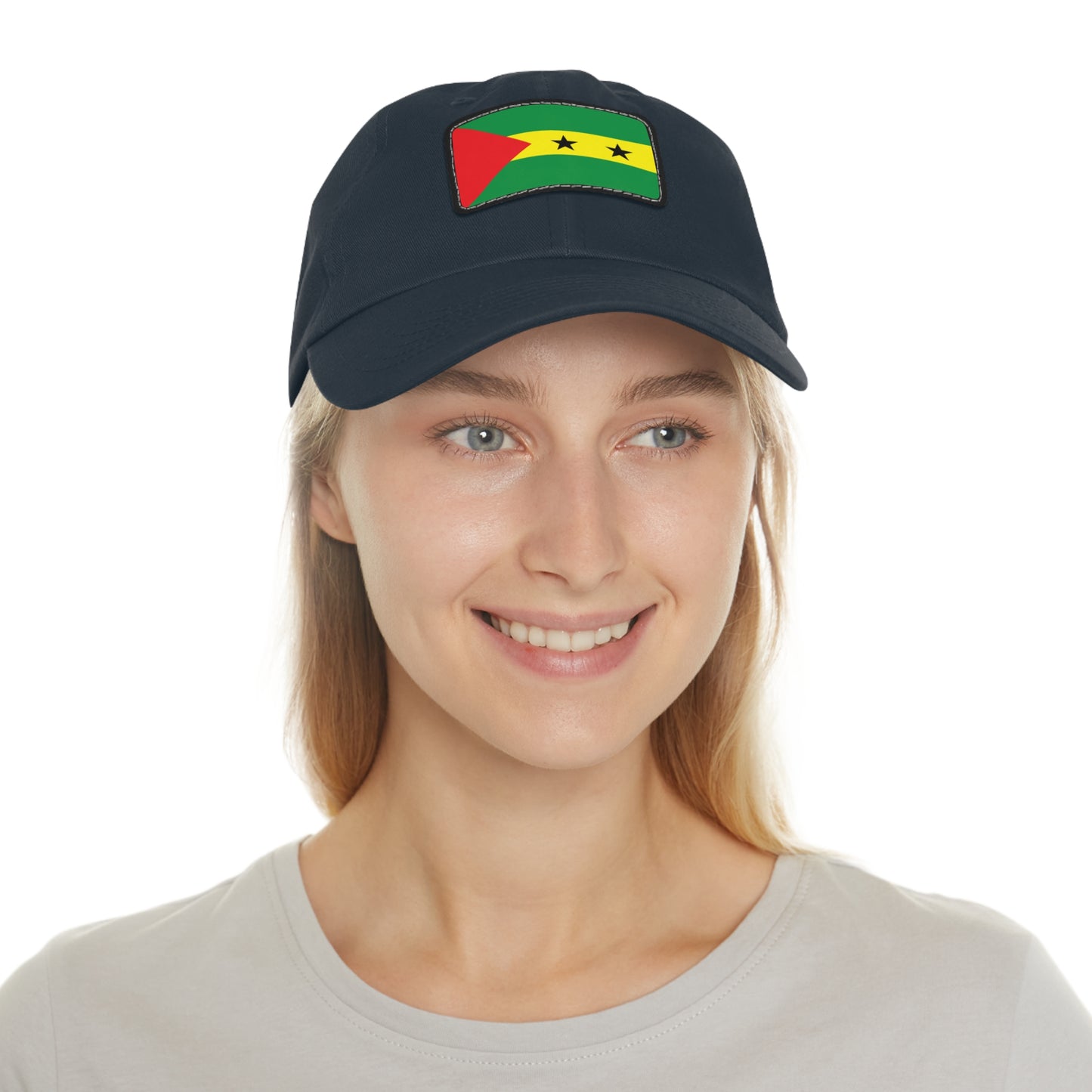 Flag Village Sao Tome And Principe Flag Hat Cap with Leather Patch