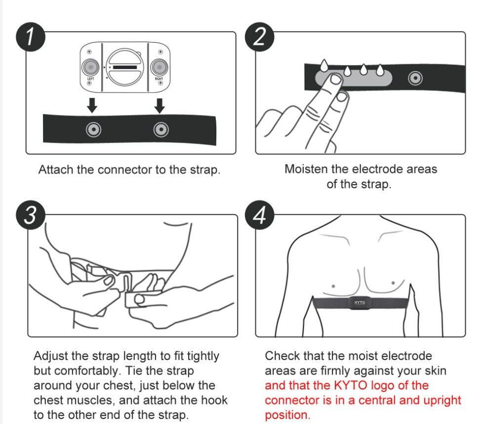 Flag Village Heart Rate Monitor Chest Strap Bluetooth 4.0 Belt Fitness Smart Sensor Waterproof Equipment for Gym Outdoor Sports