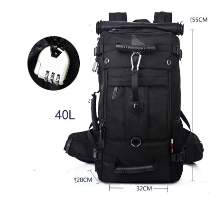 Flag Village New double shoulder bag Oxford cloth bags male outdoor backpack large capacity baggage bag multifunction hiking bag