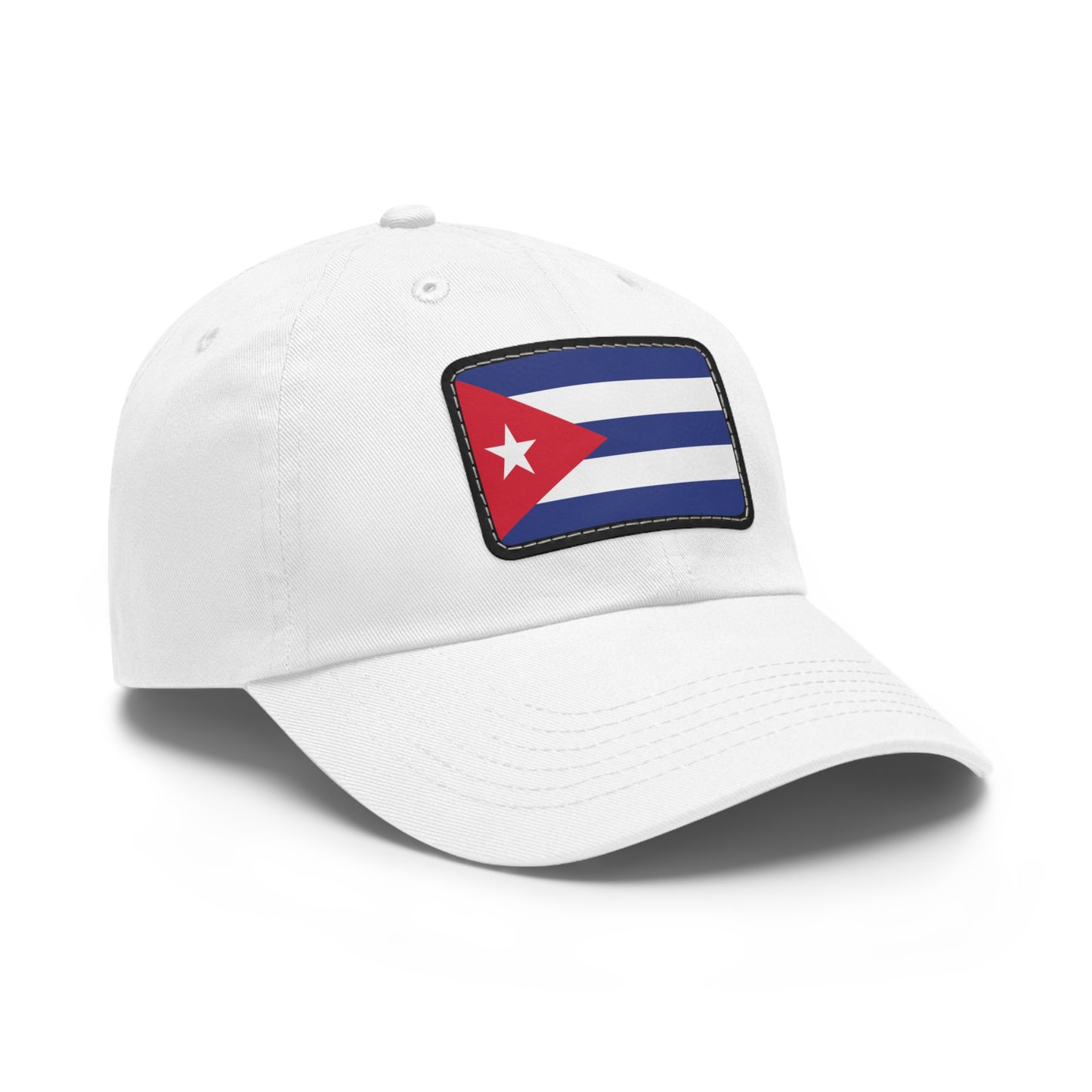 Flag Cuba Flag Hat Cap with Leather Patch