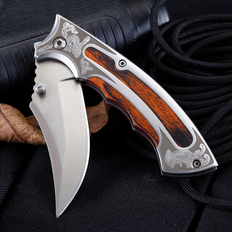 Flag Village Portable Outdoor Camping Survival Folding Knife