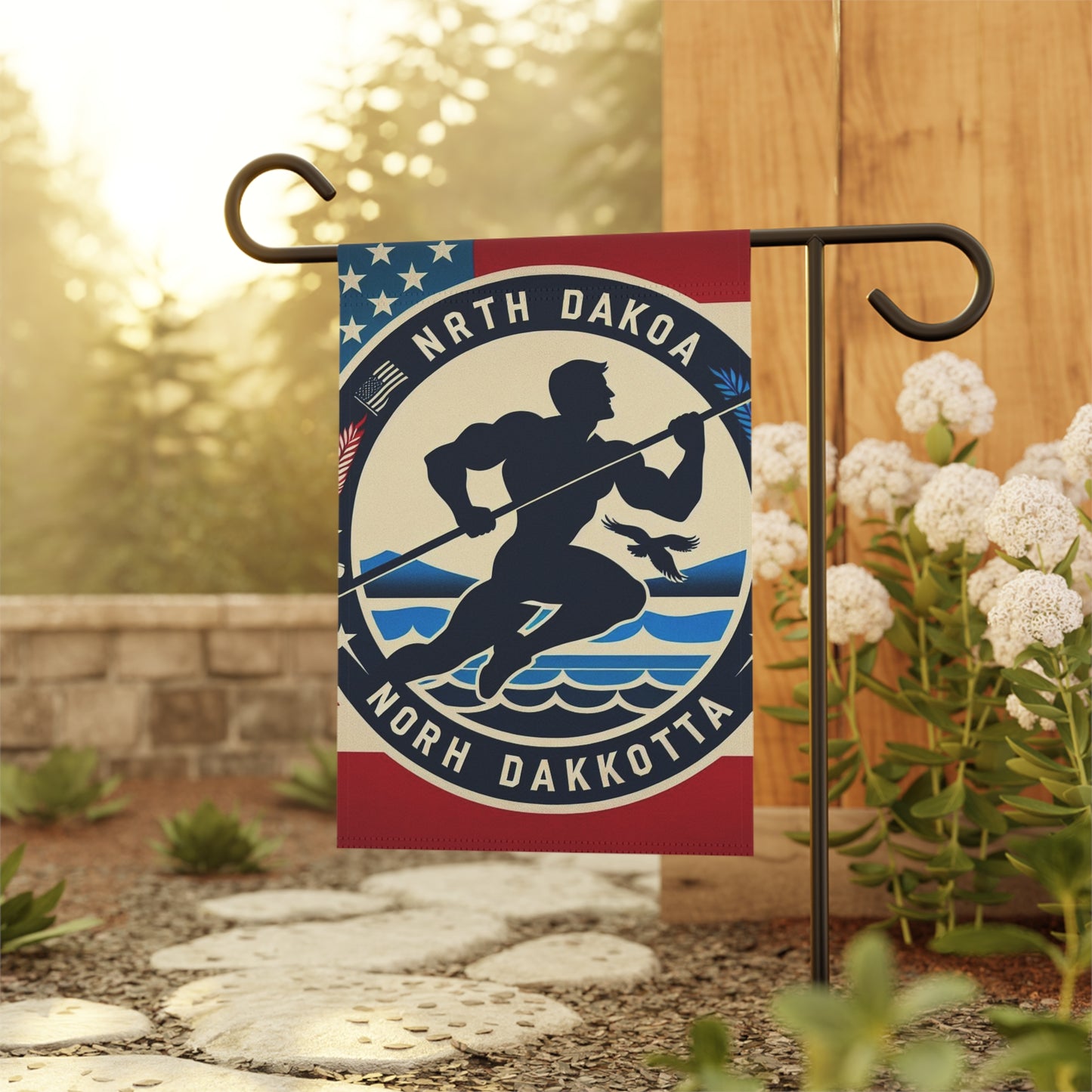 Flag Village North Dakota State Flag Sporting Garden & House Banner ND0004