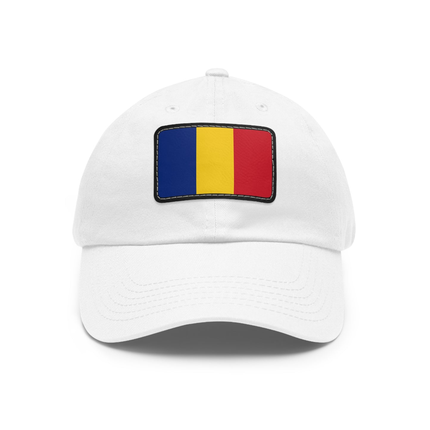 Flag Village Romania Flag Hat Cap with Leather Patch