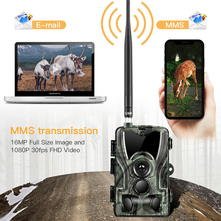 Flag Village Hunting-Trail-Camera Photo-Trap HC801A Night-Version Trigger Surveillance 1080P 16MP