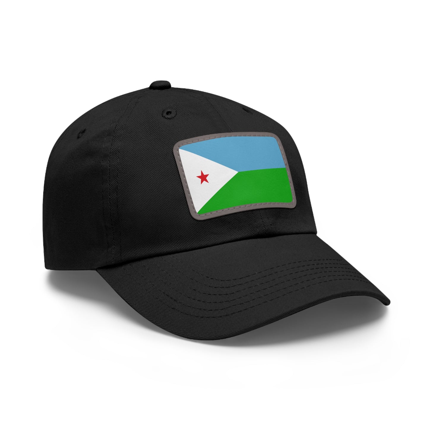 Flag Djibouti Flag Hat Cap with Leather Patch