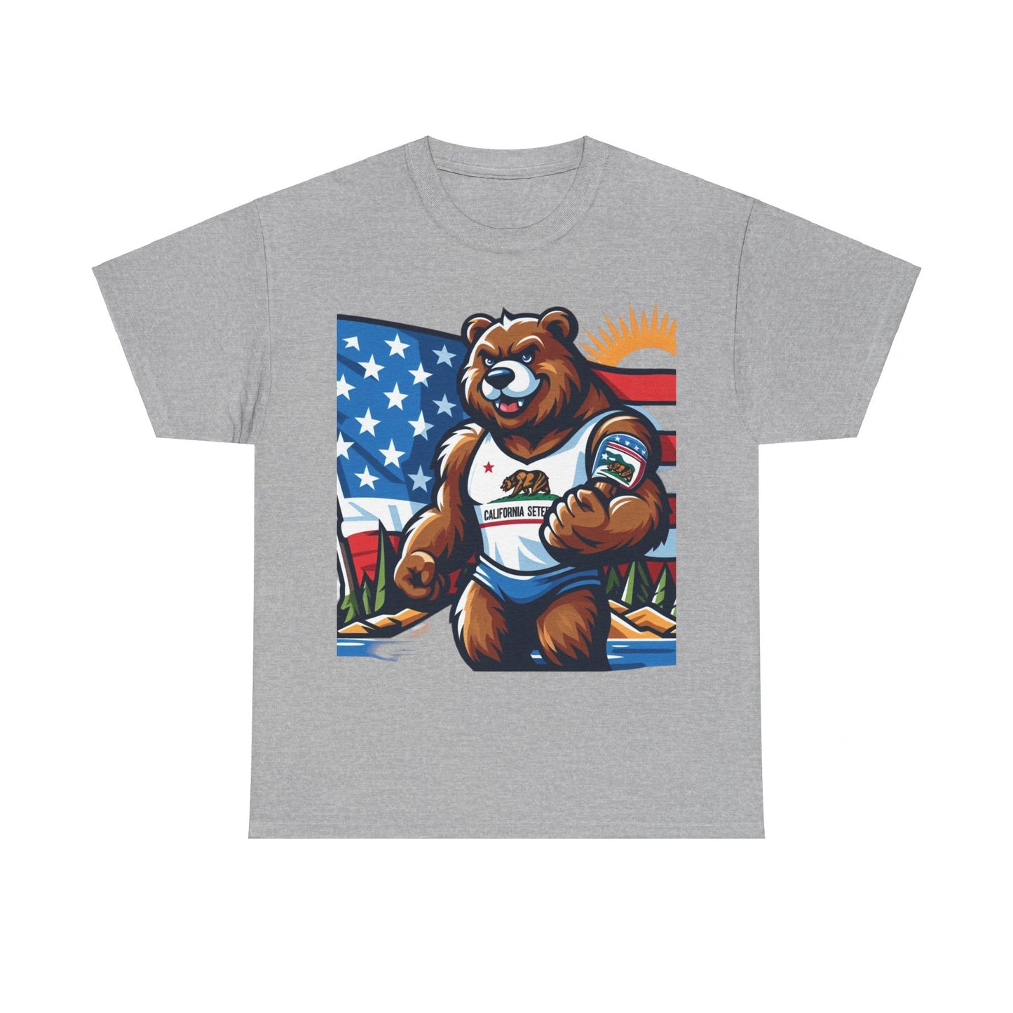 Flag Village USA California State Flag T-SHIRT Heavy Cotton Tee CA05