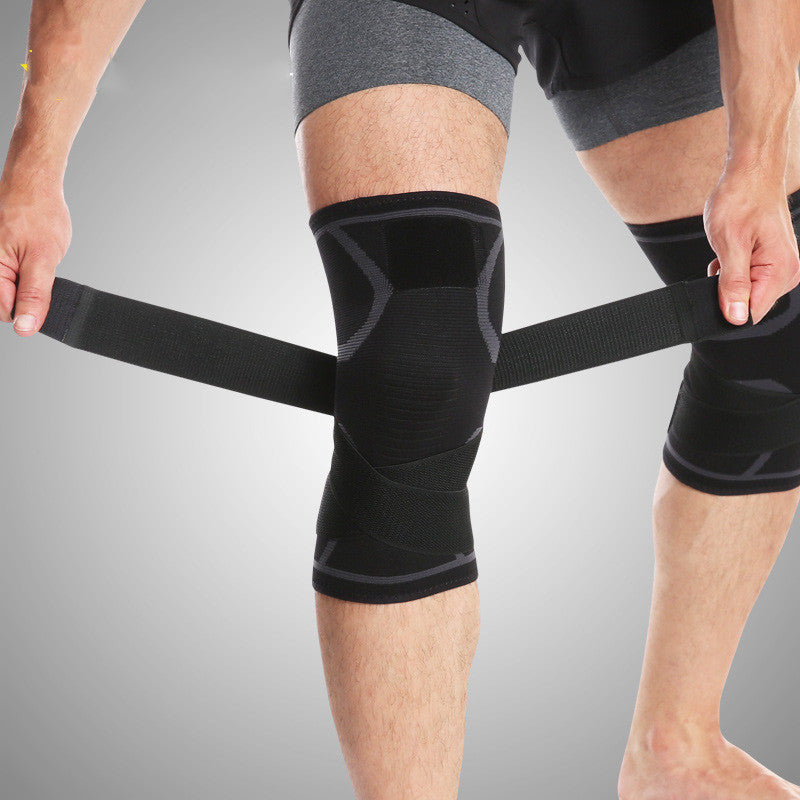 Flag Village Outdoor sports compression horoscope cross strap knee pads