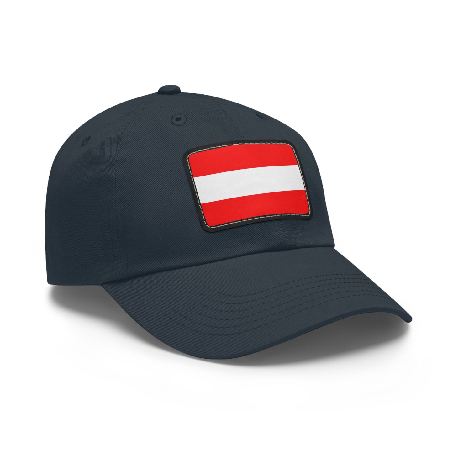 Flag Village Austria Flag Hat Cap with Leather Patch