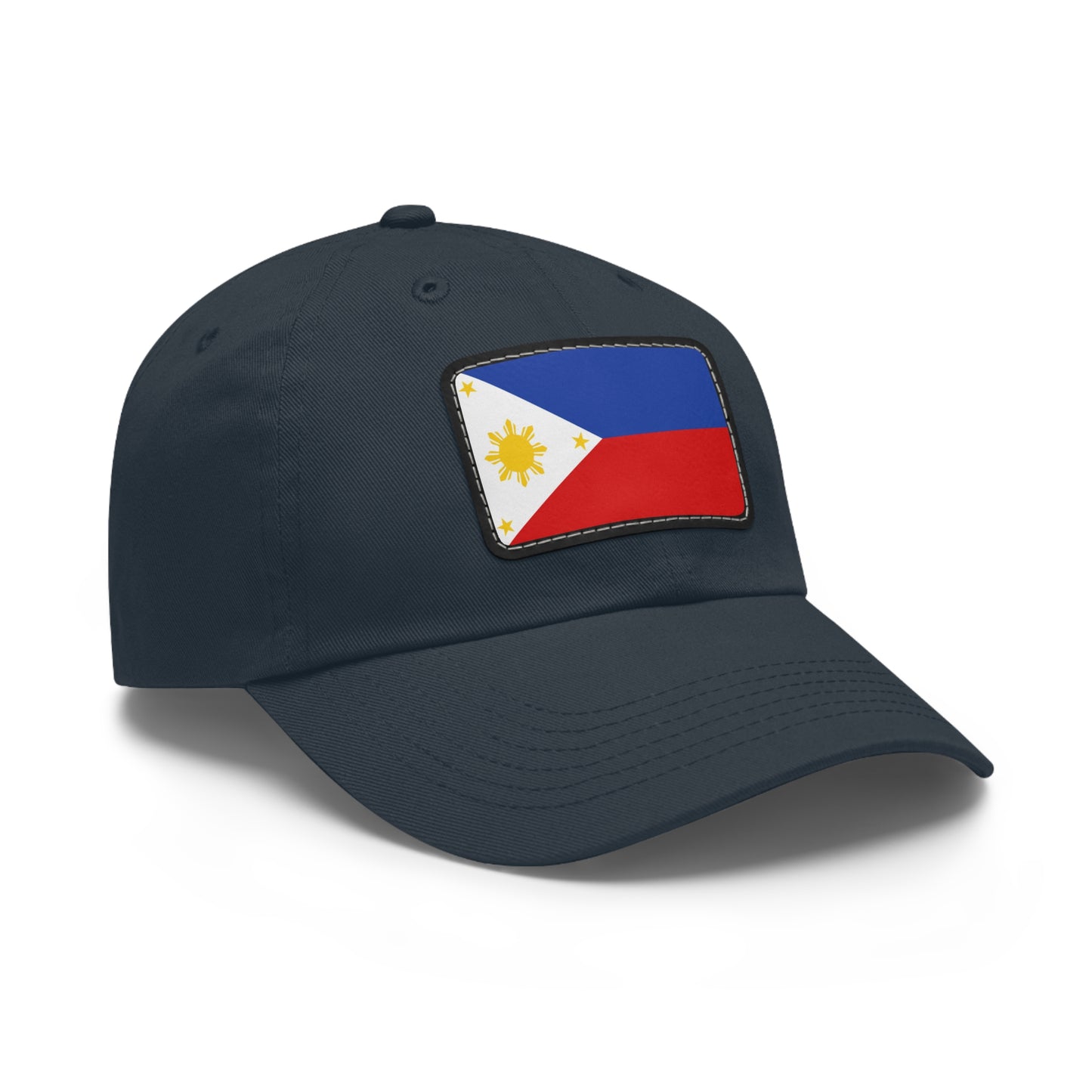 Flag Village Philippines Flag Hat Cap with Leather Patch