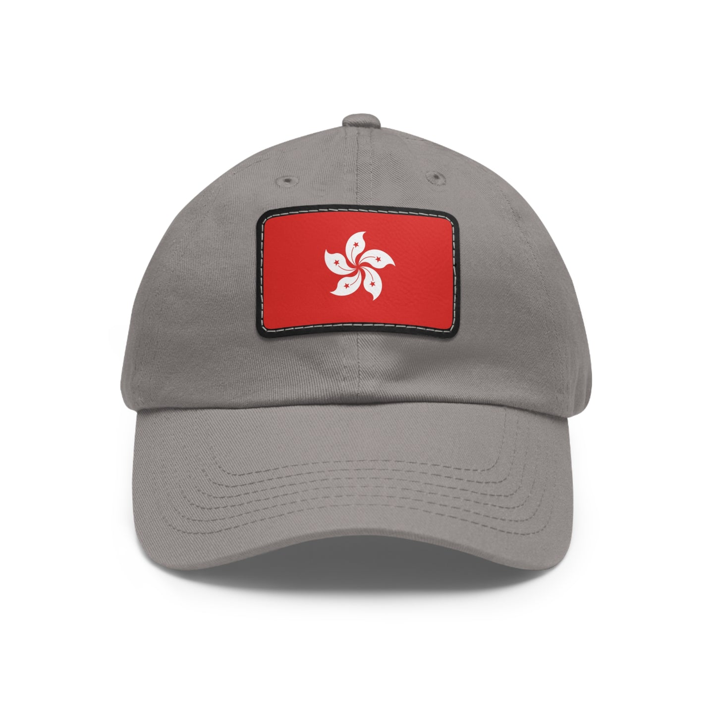 Flag Village Hong Kong Flag Hat Cap with Leather Patch