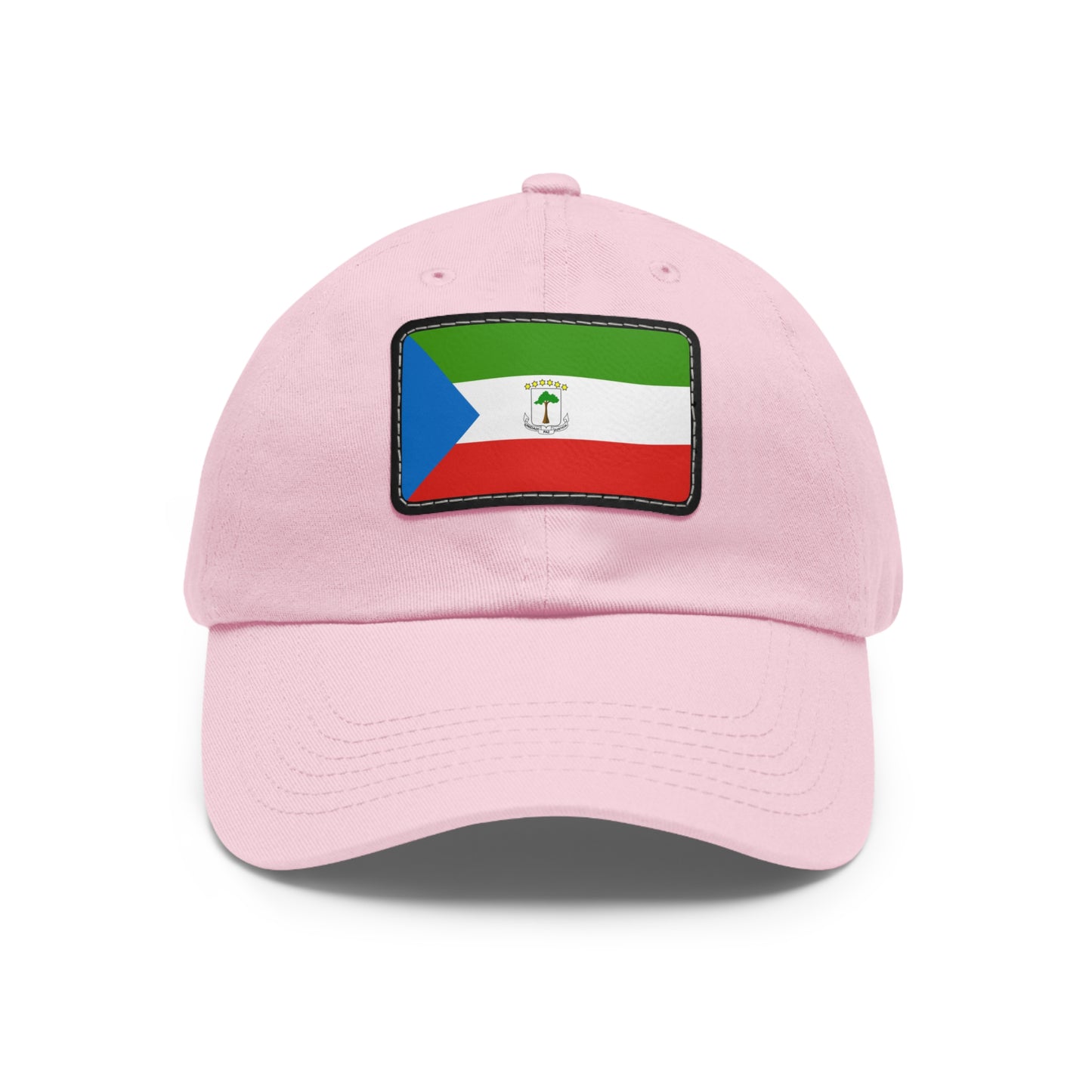 Flag Village Equatorial Guinea Flag Hat Cap with Leather Patch