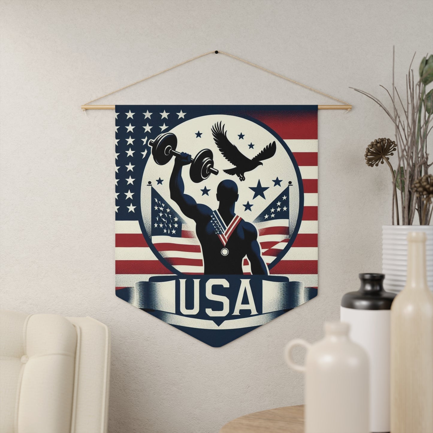 Flag Village United Stetes Flag Pennant Sporting Home Wall decoration USA0002