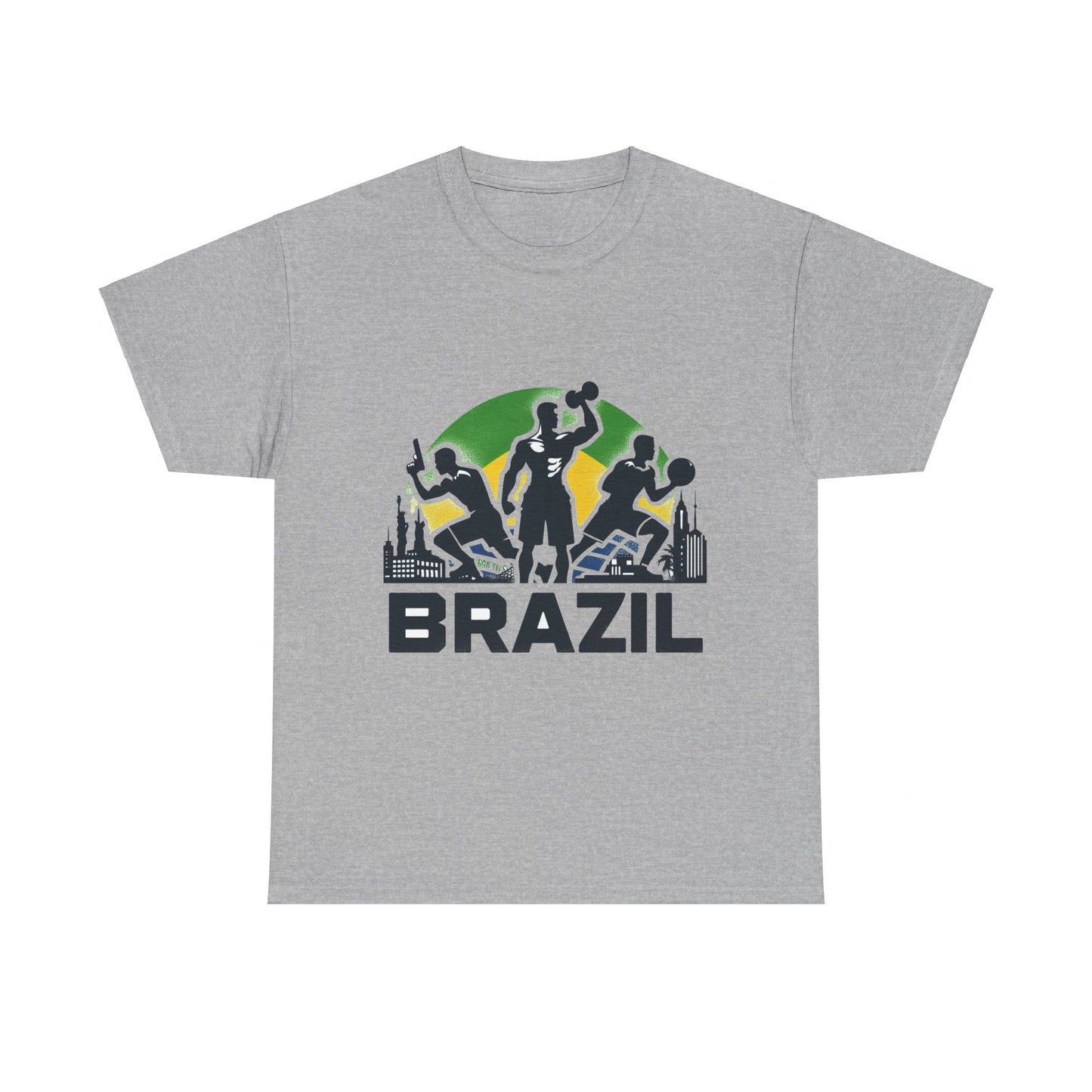 Flag Village Brazil Sporting Flag T-SHIRT Heavy Cotton Tee BRA0005