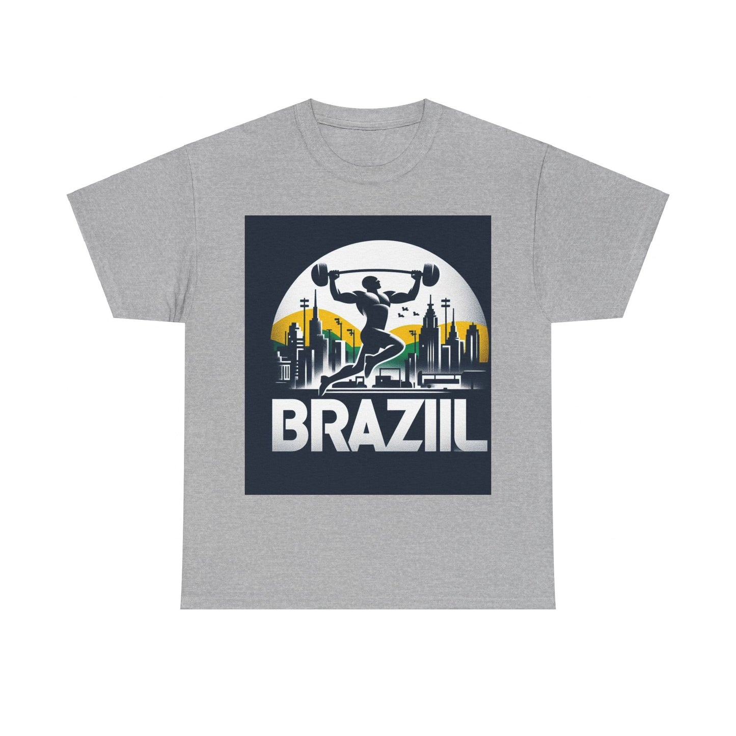 Flag Village Brazil Sporting Flag T-SHIRT Heavy Cotton Tee BRA0003