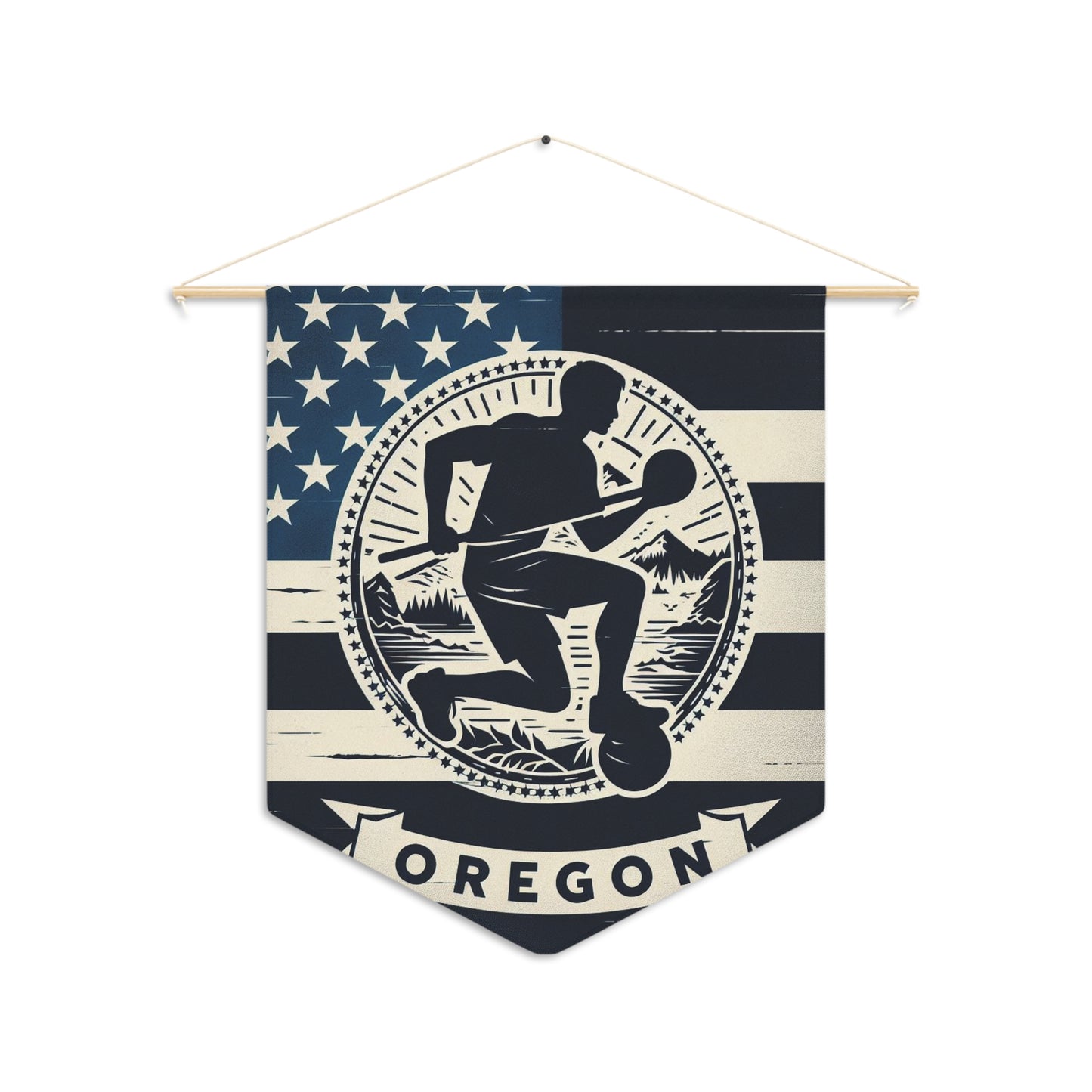 Flag Village Oregon State Flag Pennant Sporting Home Wall decoration OR0002