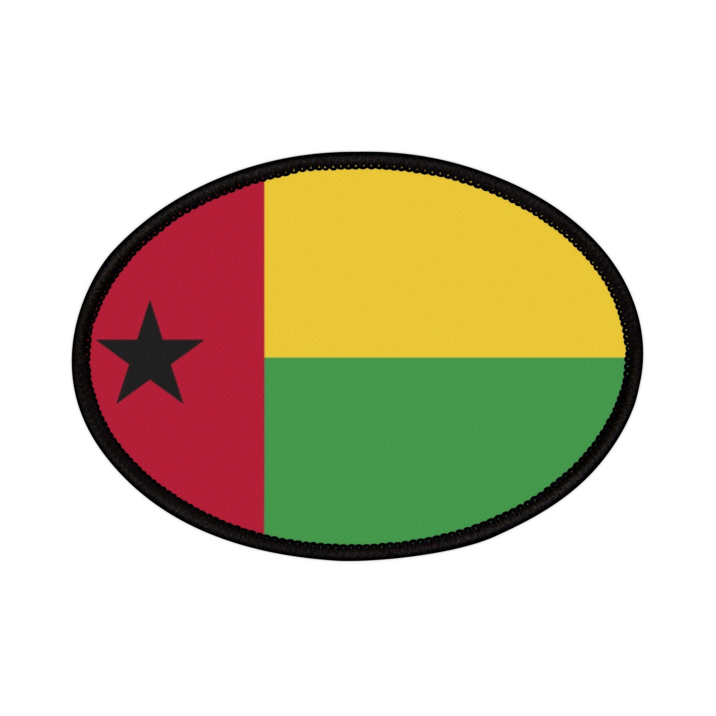Flag Village Guinea-Bissau Flag Embroidery Iron-On Patches