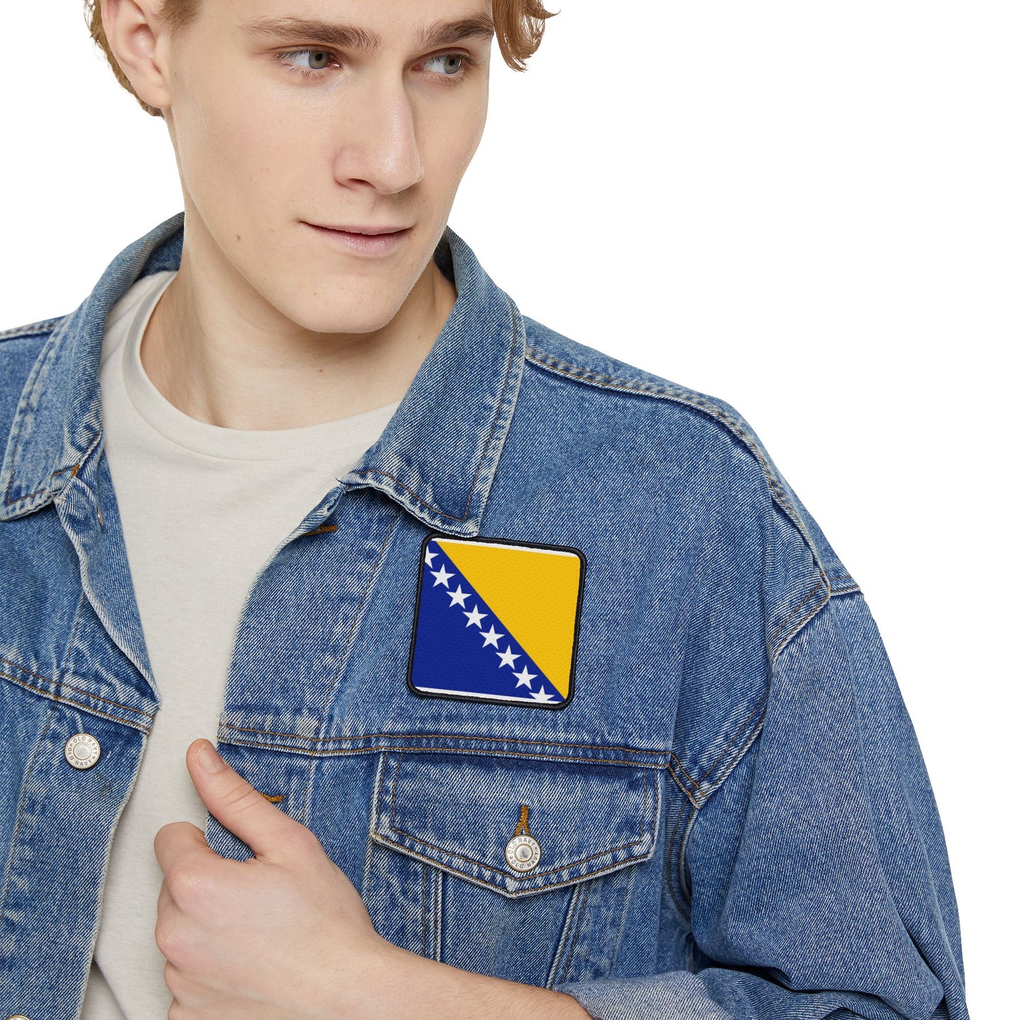 Flag Village Bosnia And Herzegovina Flag Embroidery Iron-On Patches