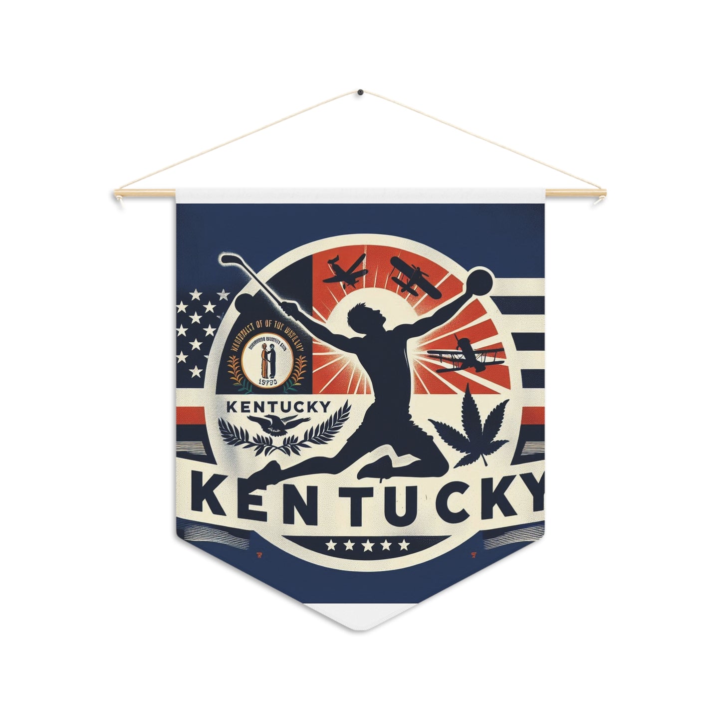Flag Village Kentucky State Flag Pennant Sporting Home Wall decoration KY0001