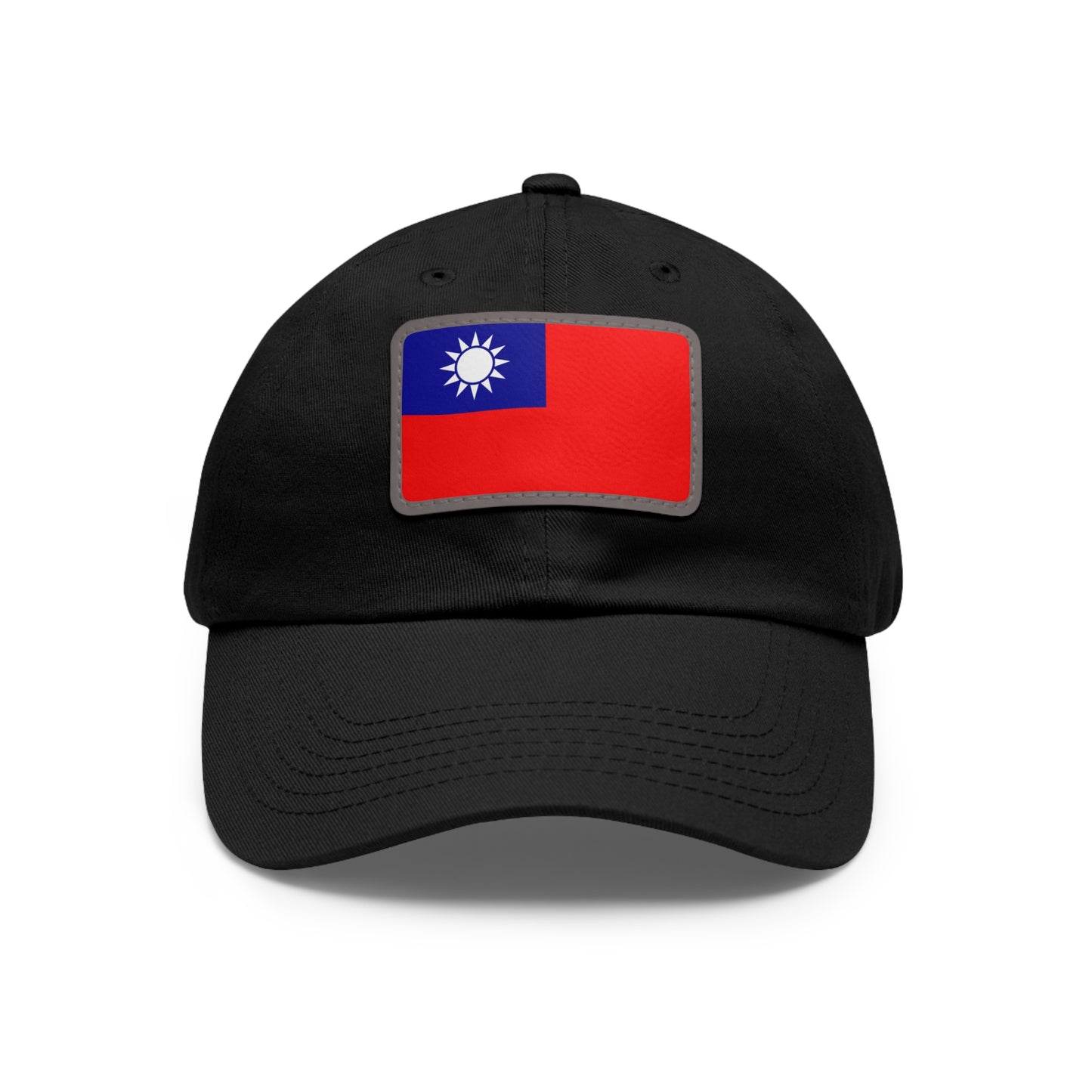 Flag Village Taiwan Flag Hat Cap with Leather Patch