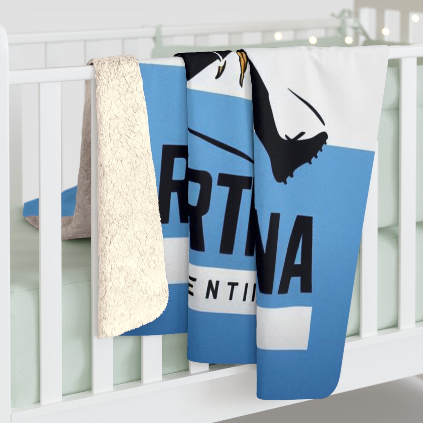 Flag Village ARGENTINA Sporting Flag Sherpa Fleece Blanket ARG0005