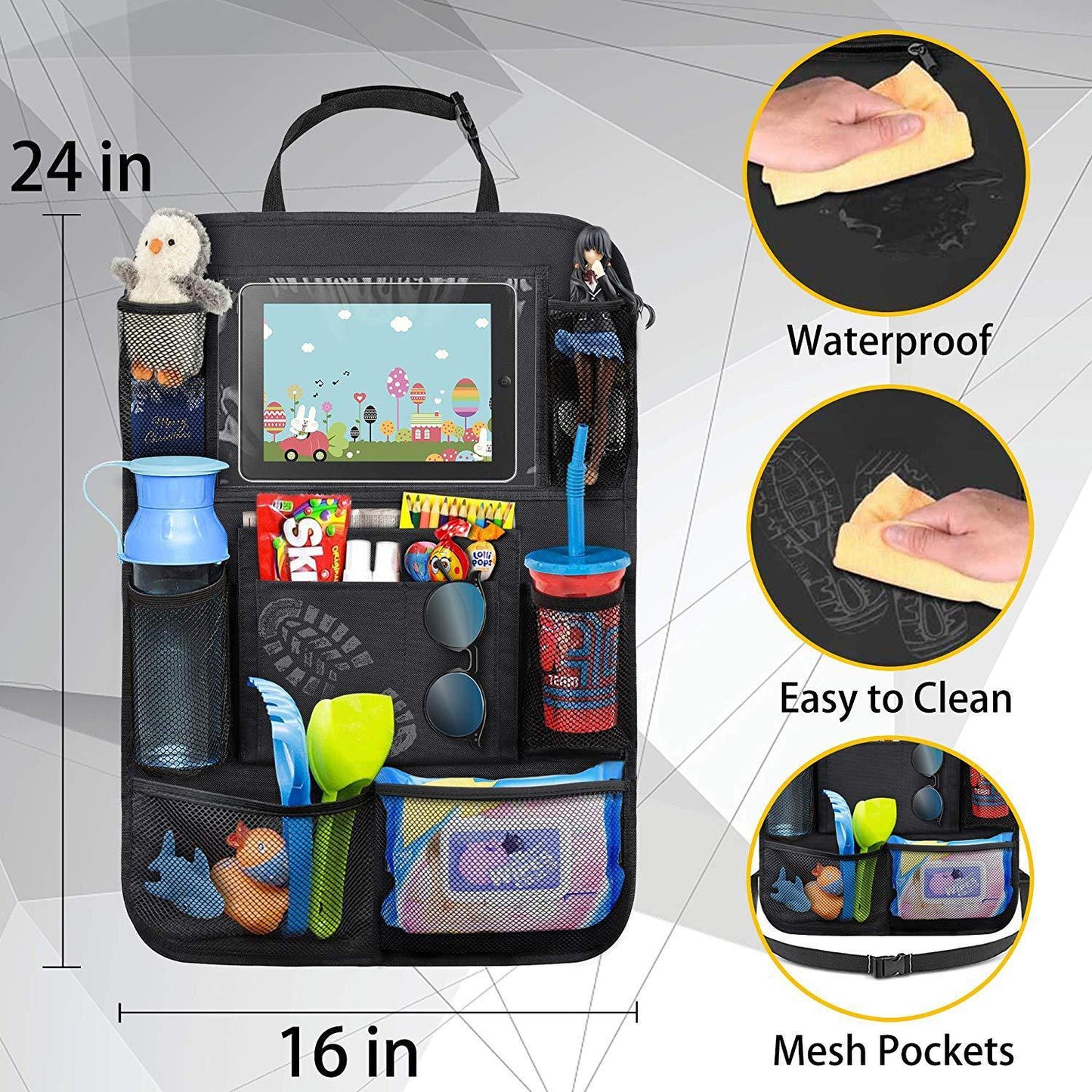 Flag Village Auto Tools Child car seat back cover touch screen