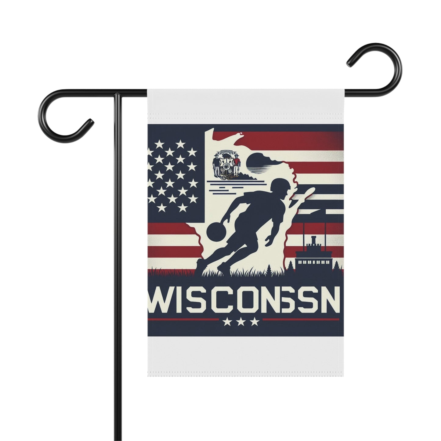 Flag Village Wisconsin State Flag Sporting Garden & House Banner WI0004