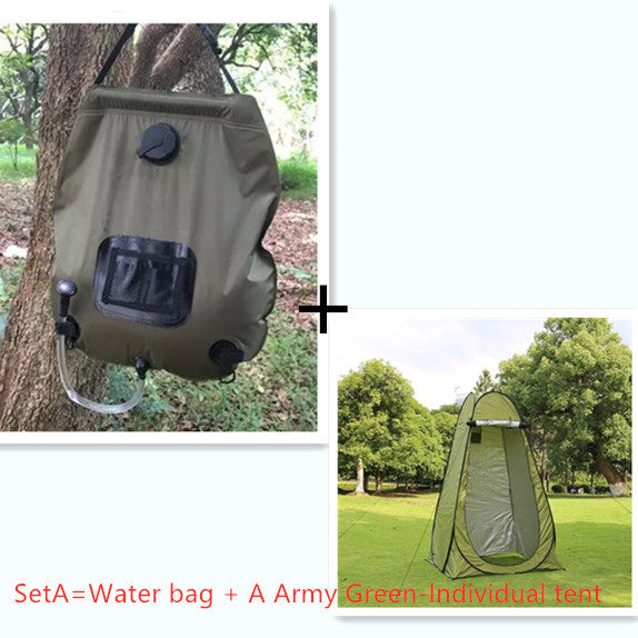 Flag Village Portable Privacy Shower Toilet Automatic Camping Tent UV Function Travel Camping Tent Outdoor Dressing Beach Sun Shelte