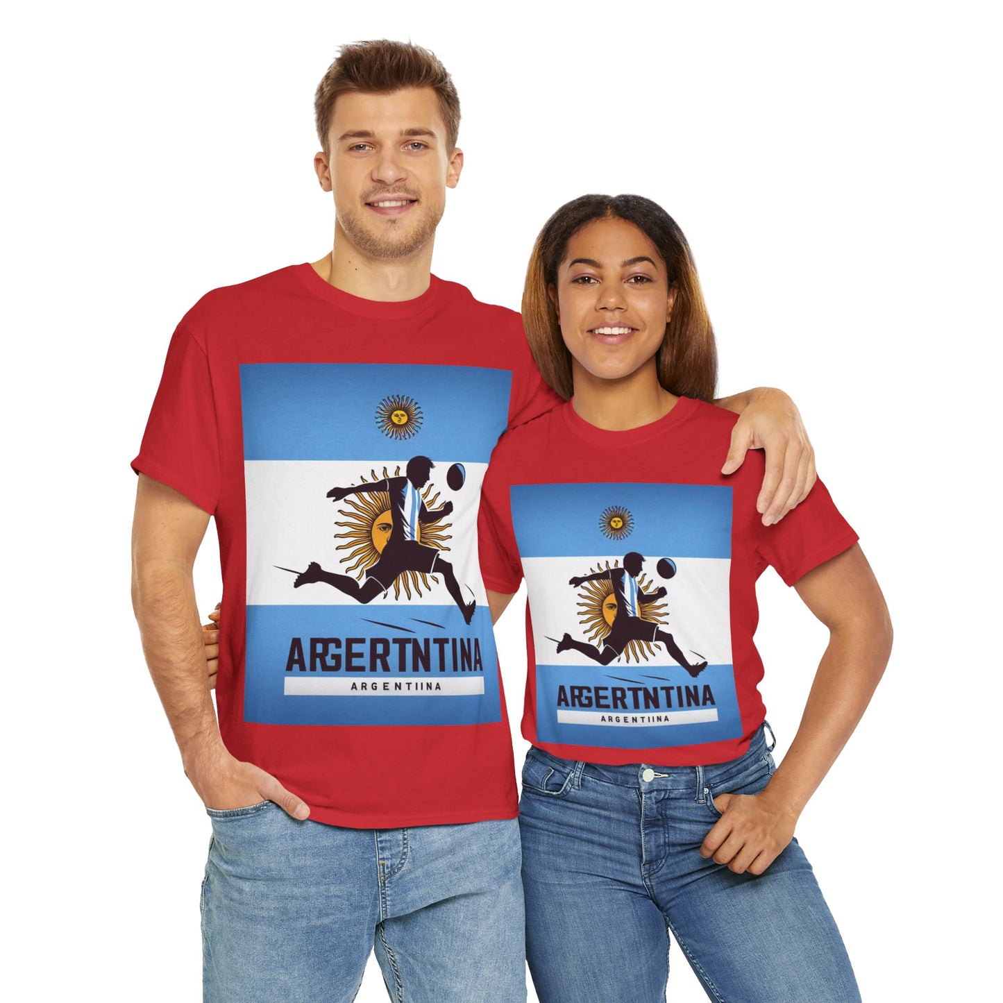Flag Village Argentina Sporting Flag T-SHIRT Heavy Cotton Tee ARG0005